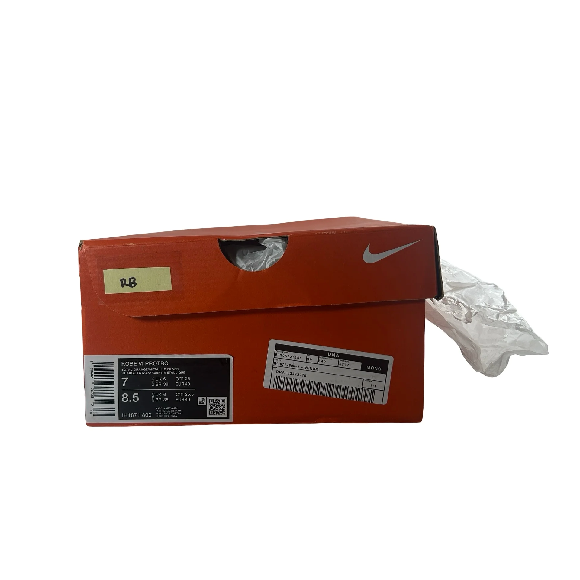 IH1871 800 Nike Kobe 6 Protro Total Orange [REPLACE BOX] - Image 7