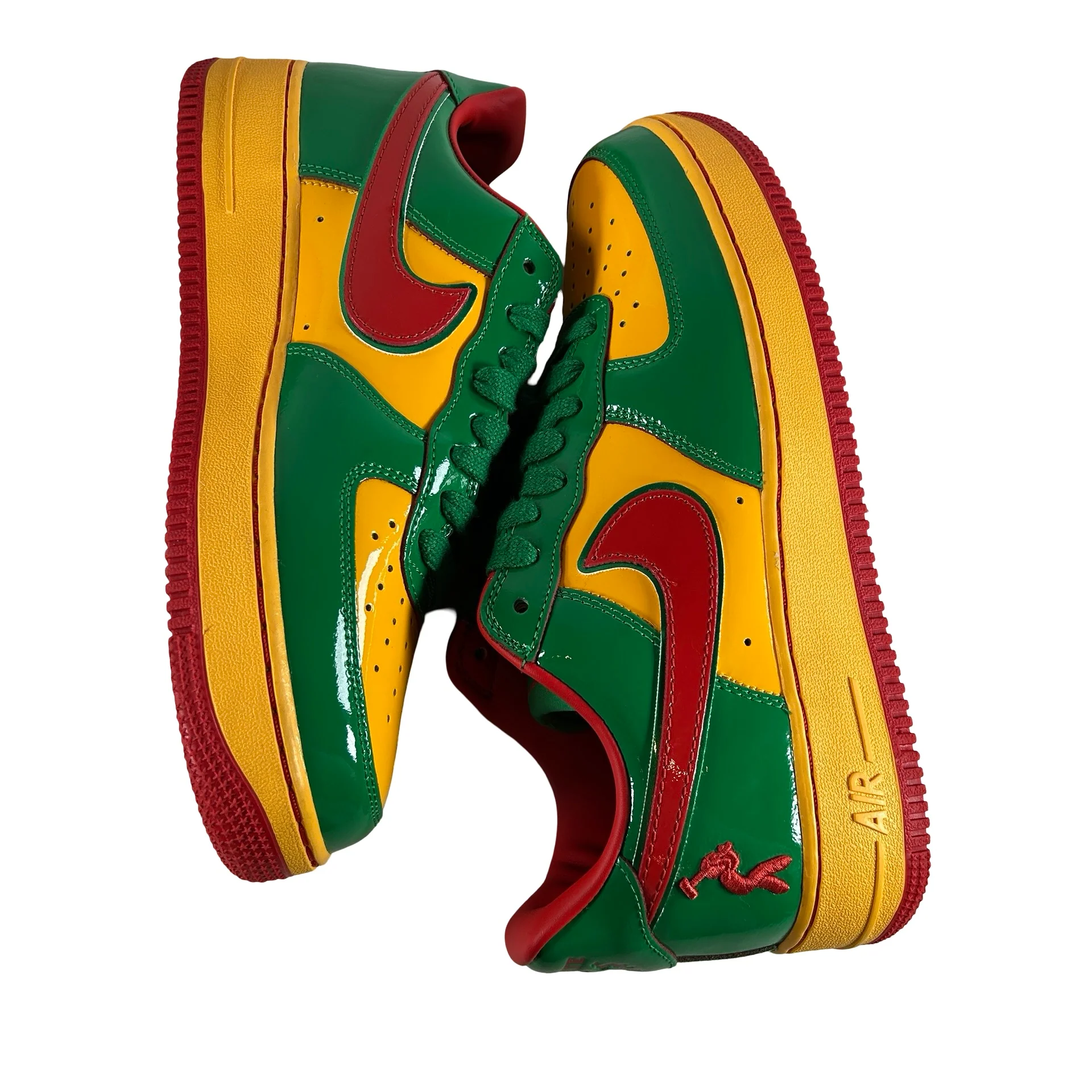 IH4383 300 Nike Air Force 1 Low Lil Yachty Concrete Boys Lucky Green [USED] - 9.5 M (Used3) - Image 5