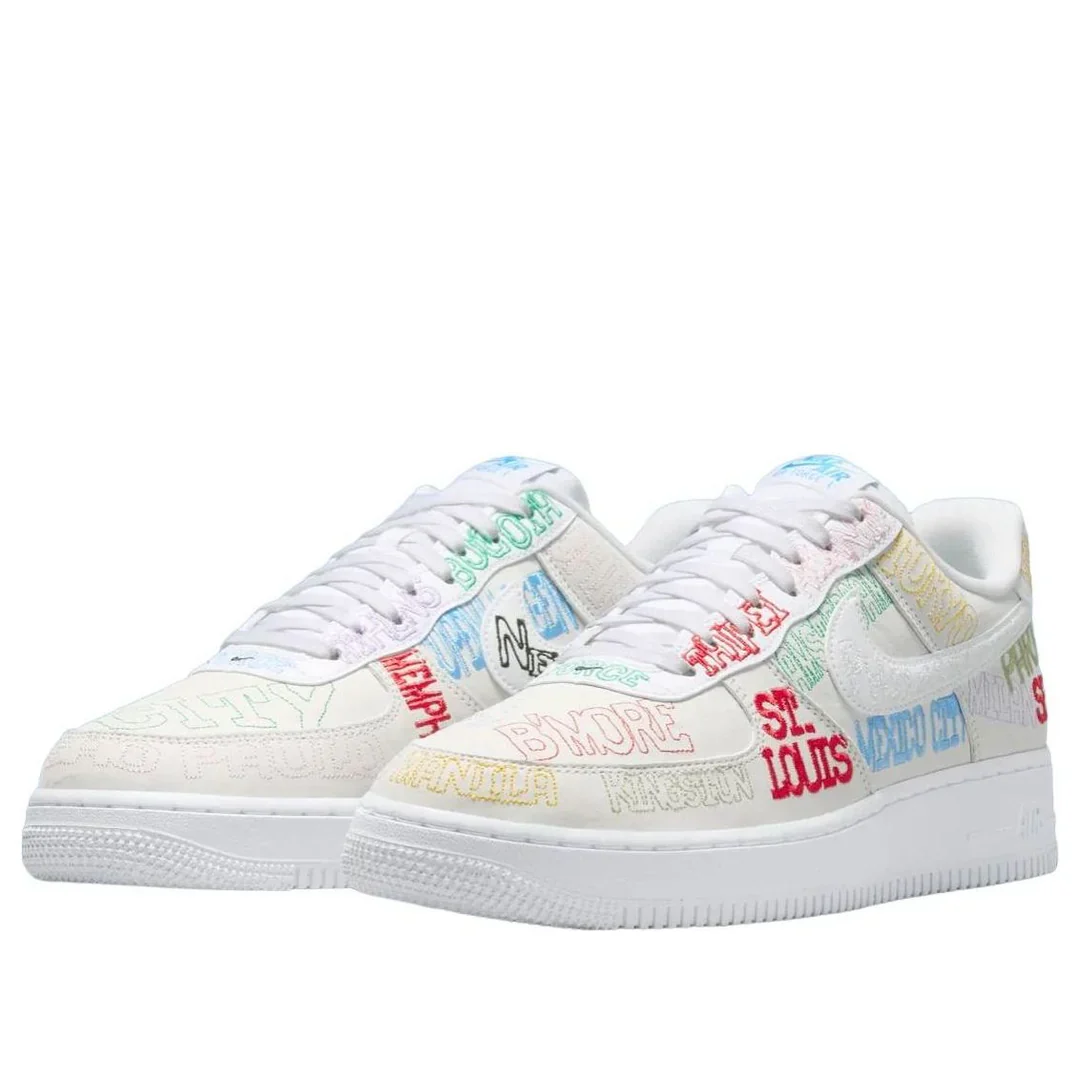 II1549 100 Nike Air Force 1 Low World Tour White - Image 3