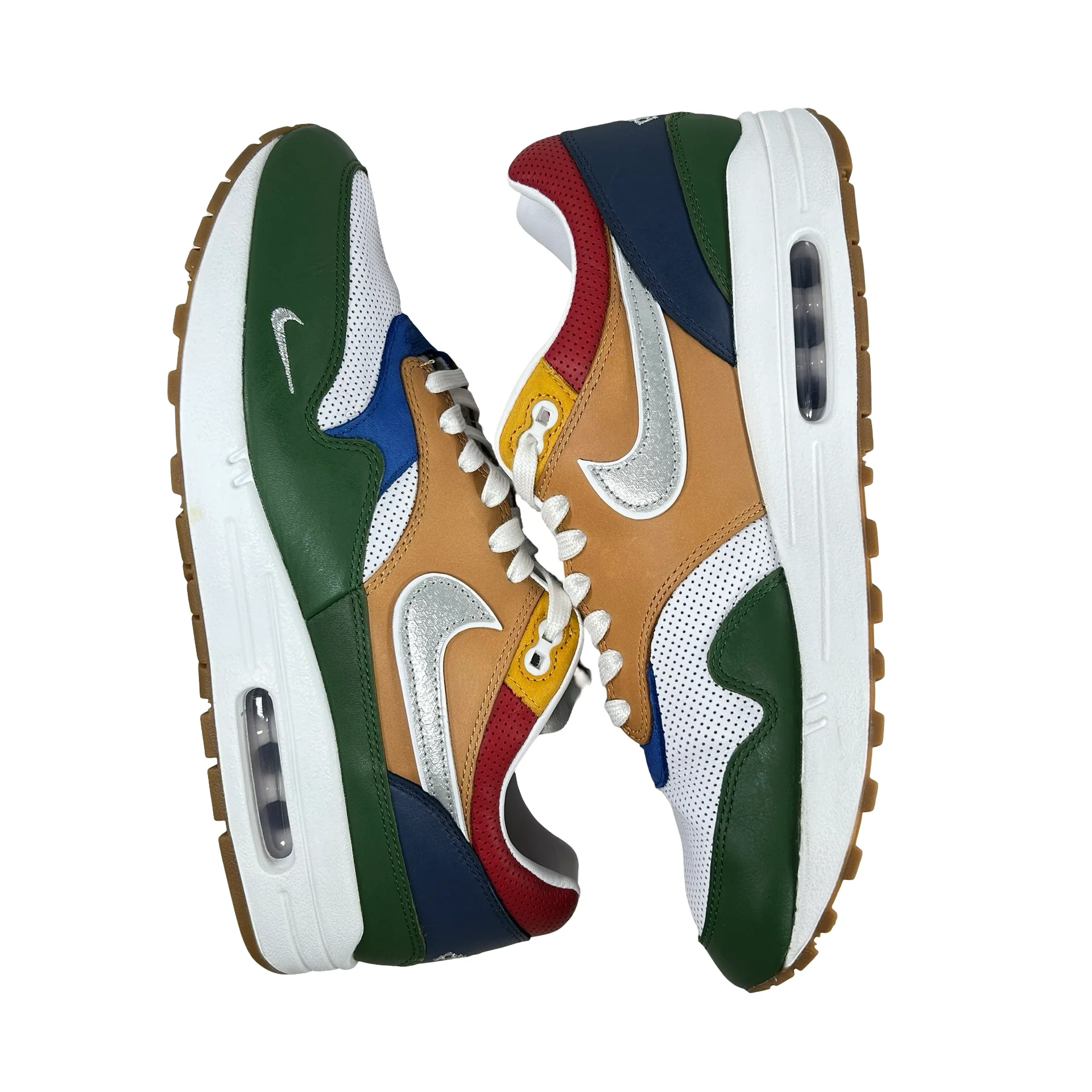 II6235 100 Nike Air Max 1 Premium Goods White Forest Green [USED] - 10 M (Used) - Image 4