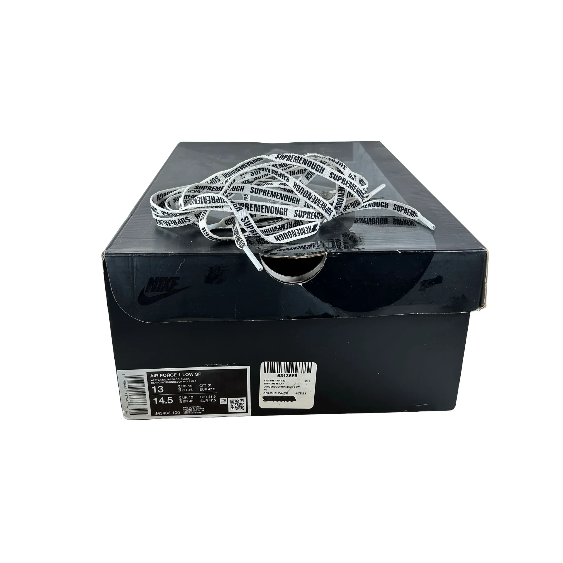IM3483 100 Nike Air Force 1 Low Supreme GOODENOUGH [USED] - 13 M (Used) - Image 7