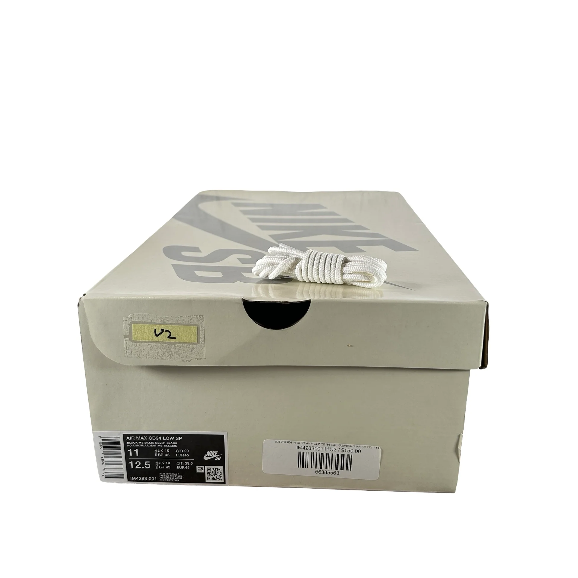 IM4283 001 Nike SB Air Max 2 CB '94 Low Supreme Black [USED] - 11 M (Used2) - Image 7
