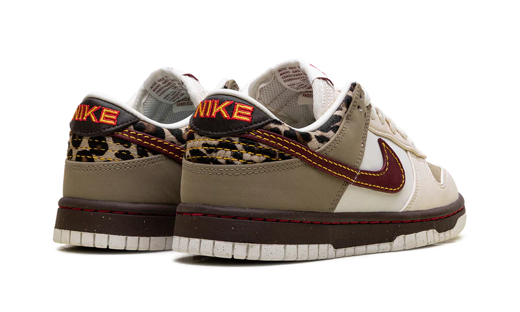 IM6687 262 Nike Dunk Low Retro Khaki Team Red Pearl White (Women's) - Image 5