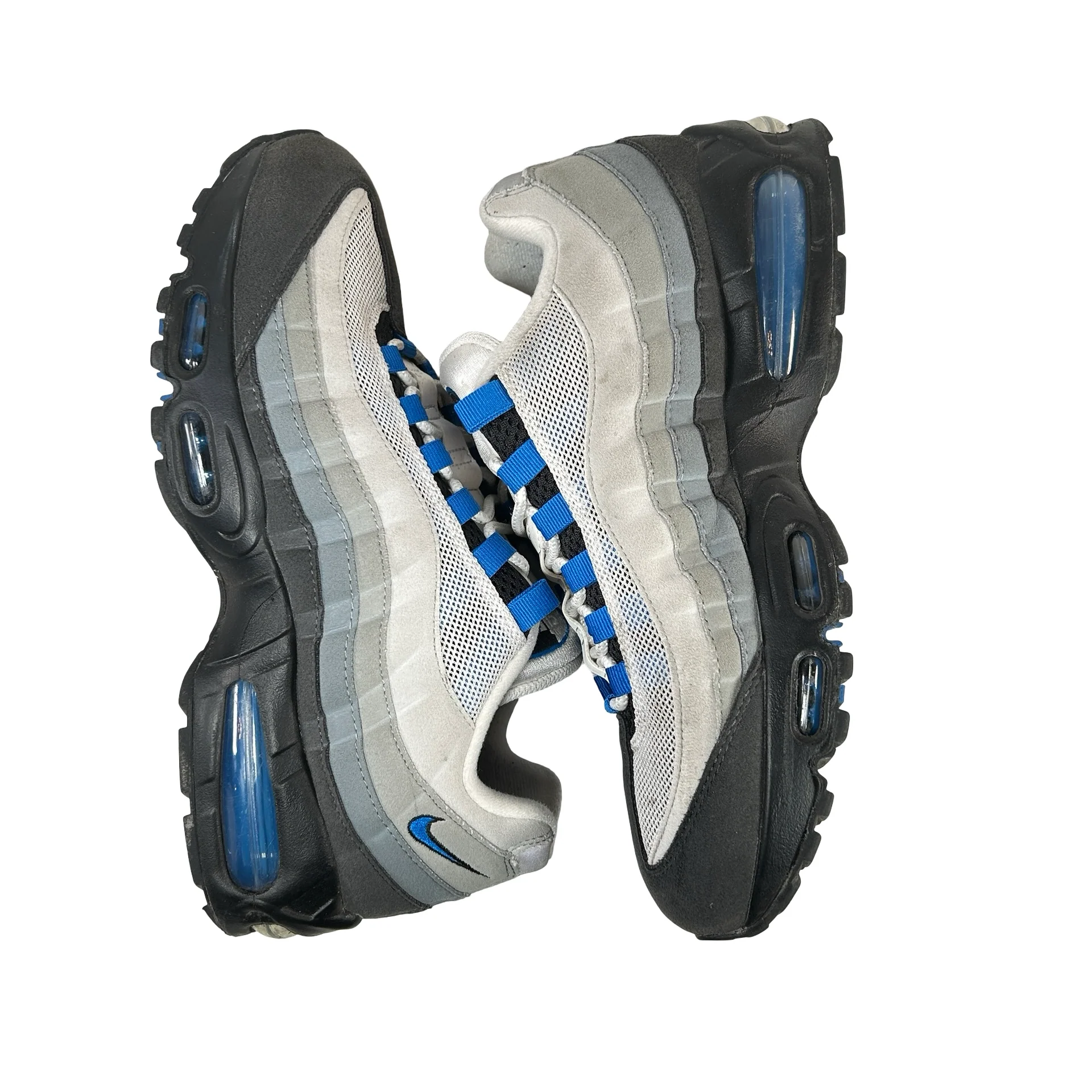 IM7410 100 Nike Air Max 95 OG Big Bubble Blue Spark [USED] - 9 M (Used2) - Image 4