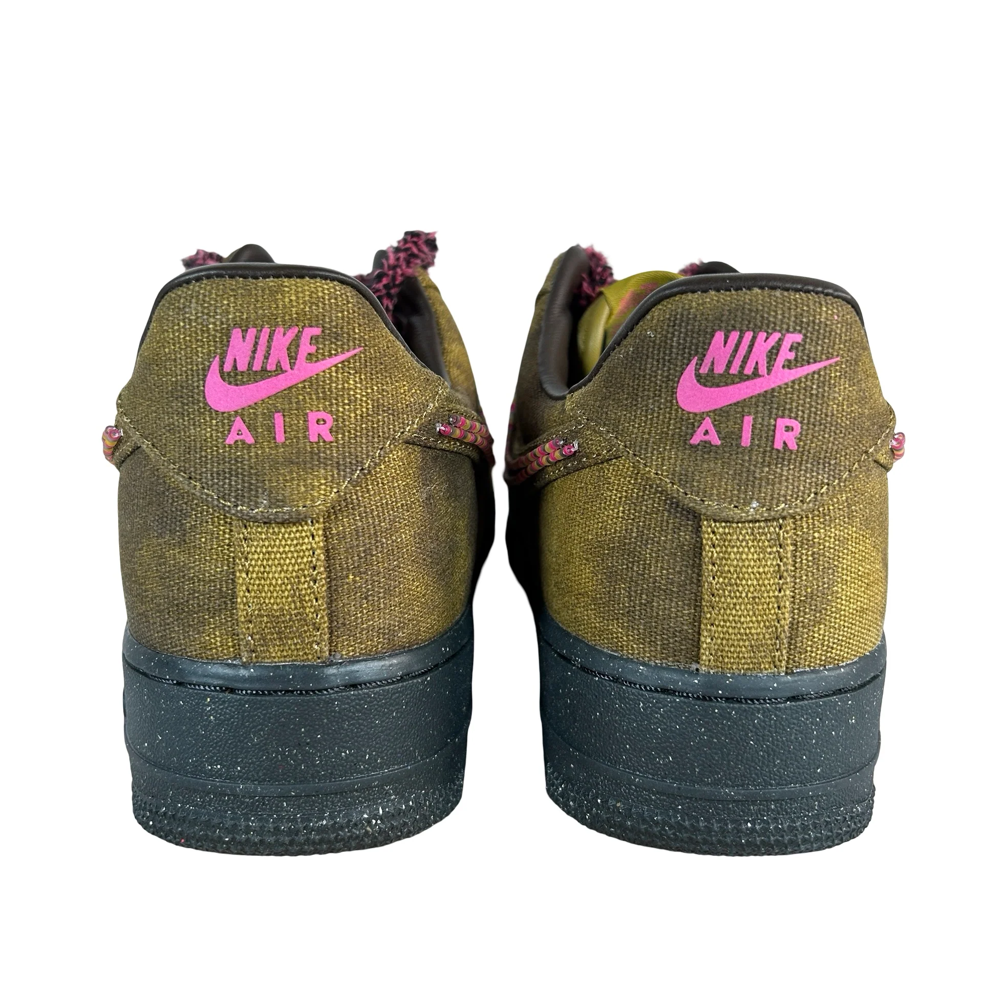 IO4474 300 Nike Air Force 1 Low '07 QS Boucle Desert Moss Fierce Pink [USED] - 9 M (VNDS) - Image 2