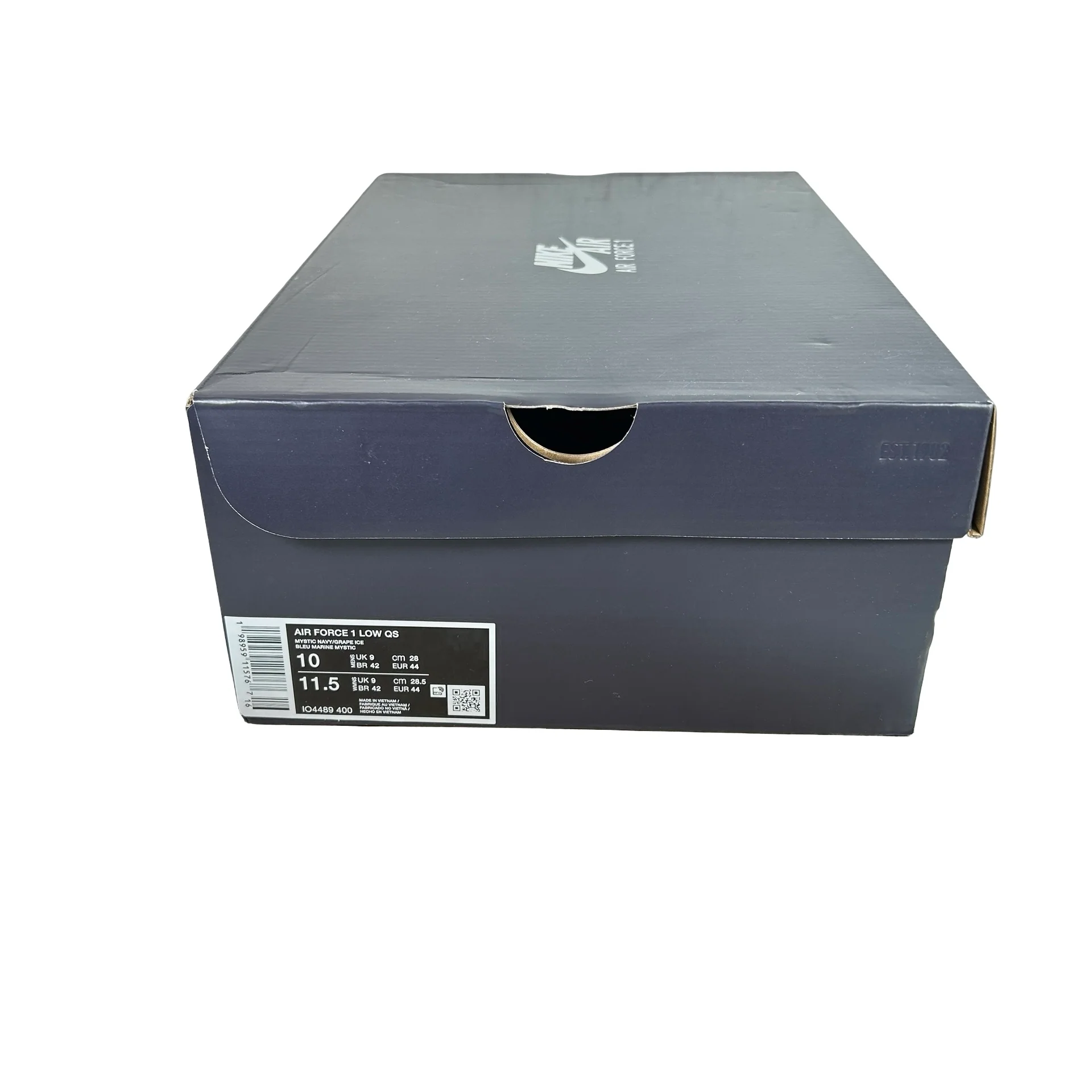 IO4489 400 Nike Air Force 1 Low Patent Leather Mystic Navy Grape Ice [USED] - 10 M (Used) - Image 7