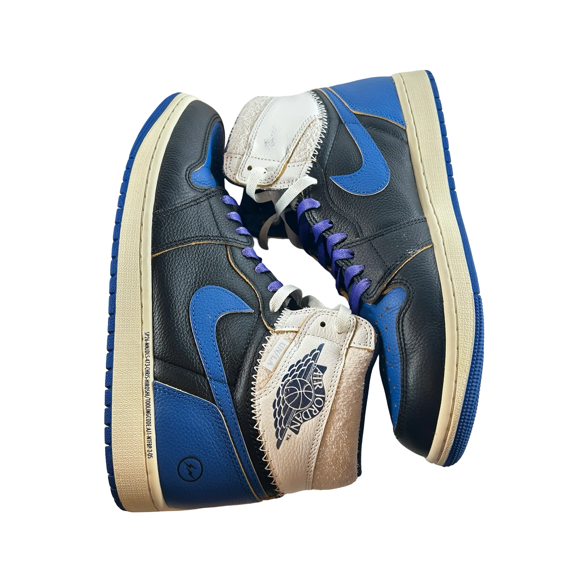 IO7847 001 Jordan 1 Retro High OG SP Fragment x Union LA Sport Royal [USED] - 10.5 M (Used2) - Image 5