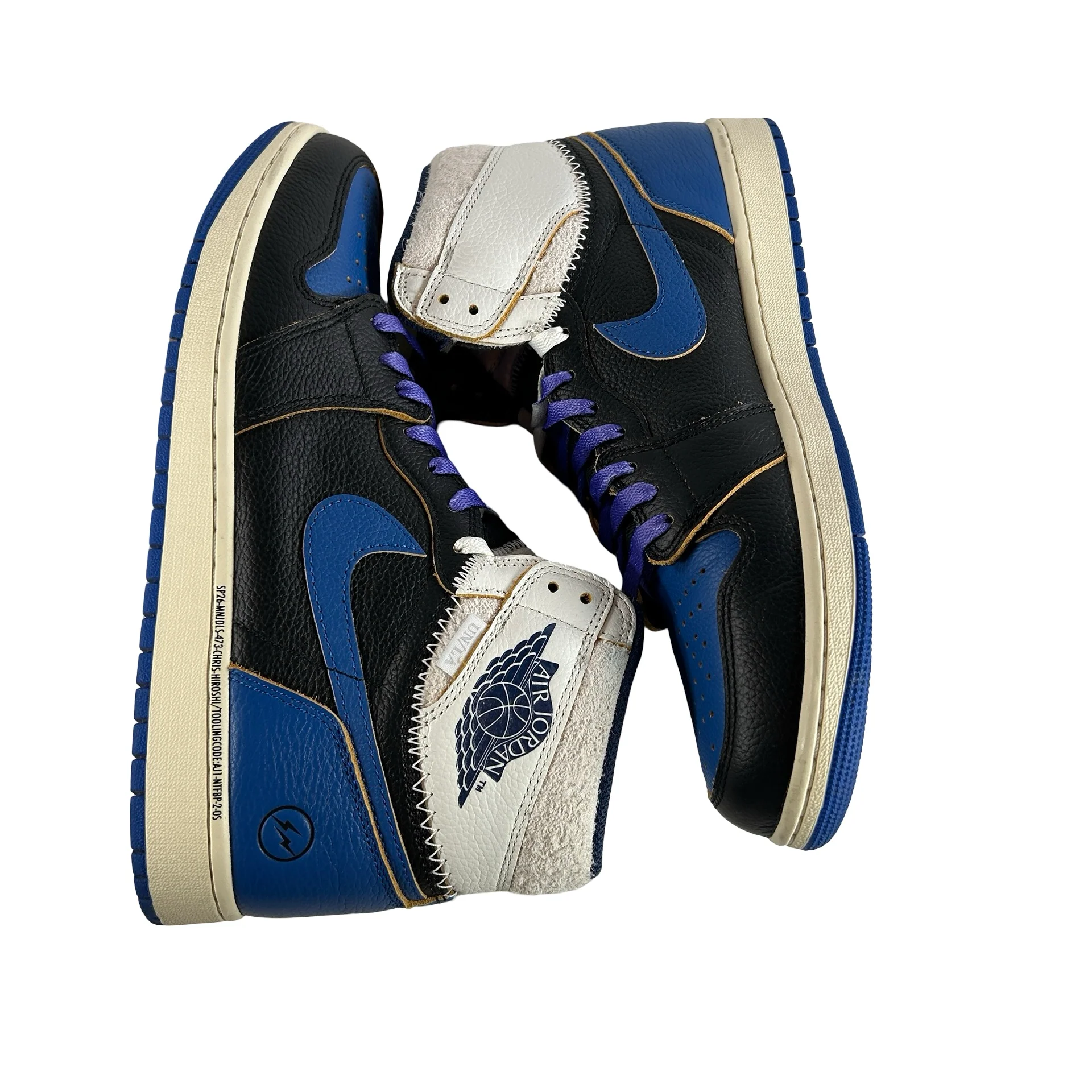 IO7847 001 Jordan 1 Retro High OG SP Fragment x Union LA Sport Royal [USED] - 11.5 M (Used) - Image 4