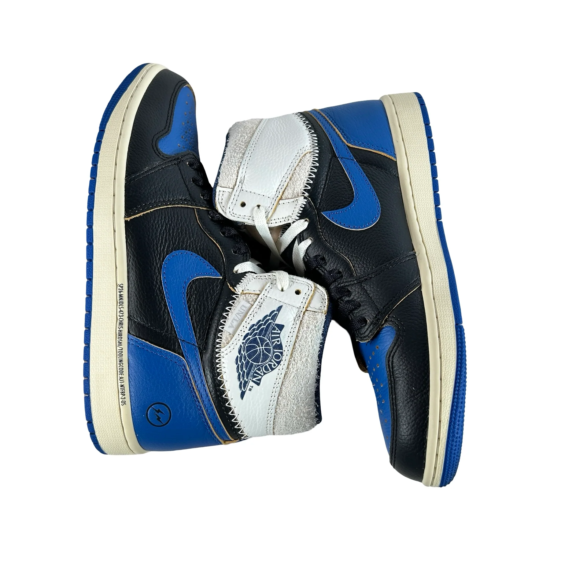 IO7847 001 Jordan 1 Retro High OG SP Fragment x Union LA Sport Royal [USED] - 7.5 M (Used) - Image 4