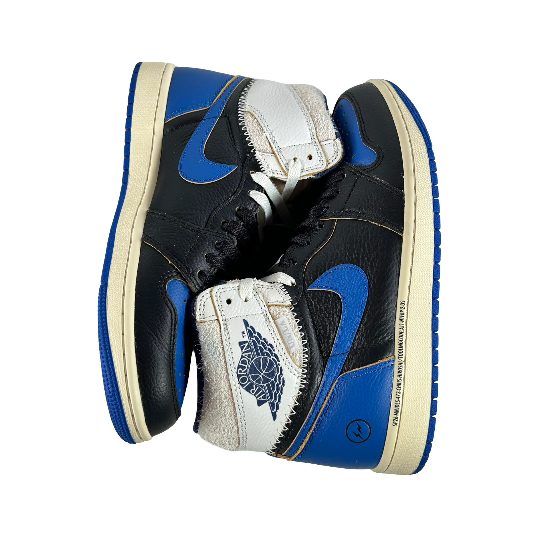 IO7847 001 Jordan 1 Retro High OG SP Fragment x Union LA Sport Royal [USED] - 7.5 M (Used) - Image 5