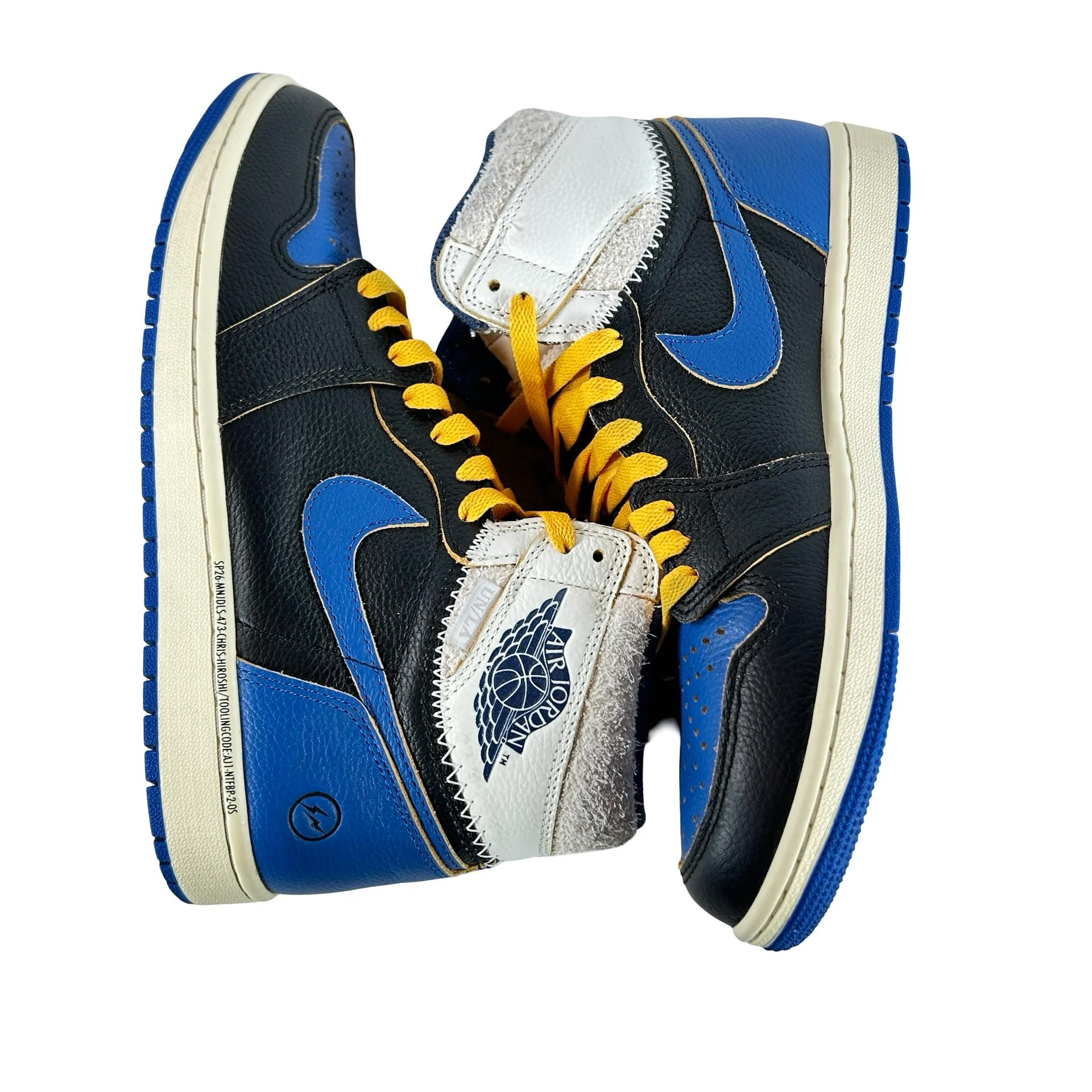 IO7847 001 Jordan 1 Retro High OG SP Fragment x Union LA Sport Royal [USED] -8.5 M (Used) - Image 4