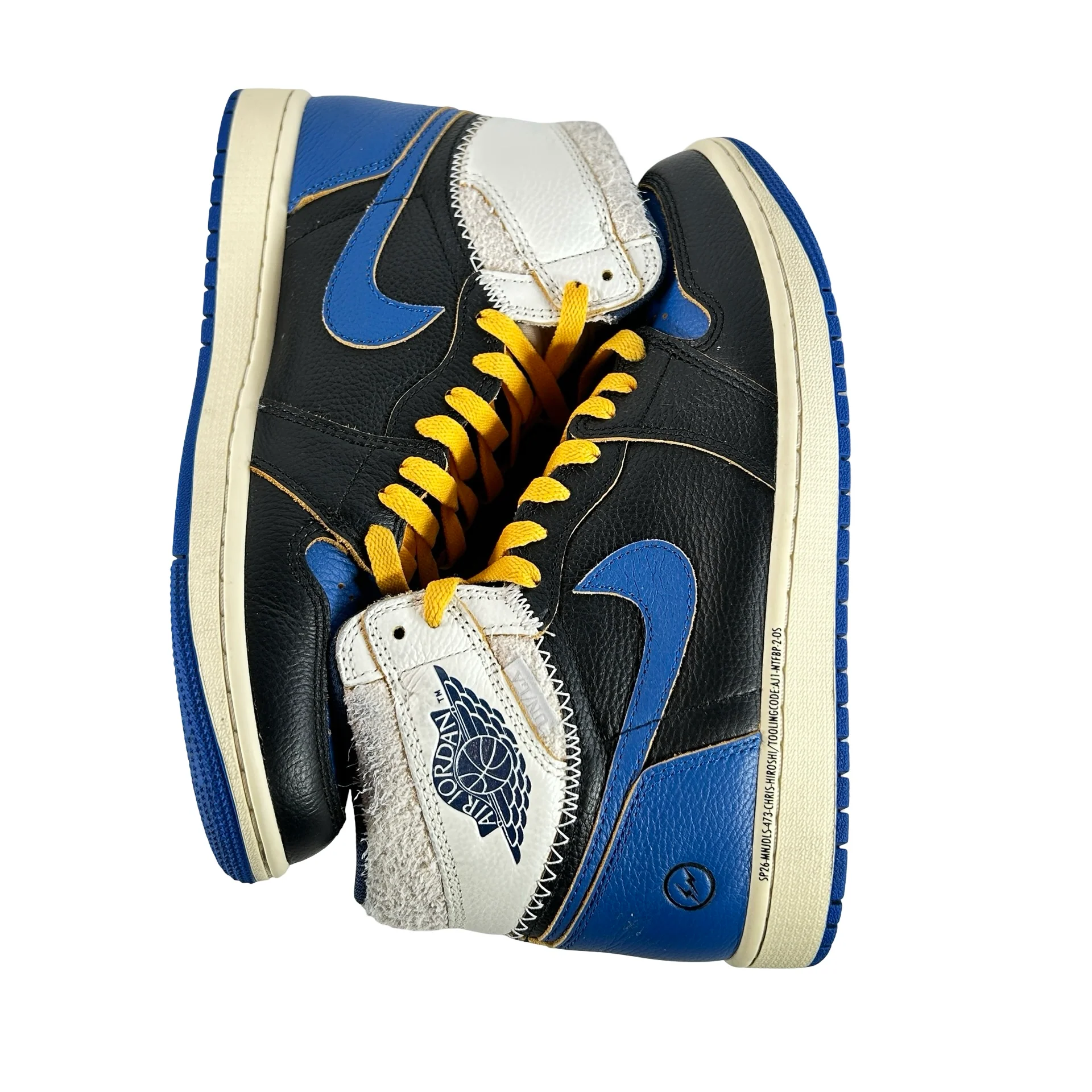 IO7847 001 Jordan 1 Retro High OG SP Fragment x Union LA Sport Royal [USED] -8.5 M (Used) - Image 5