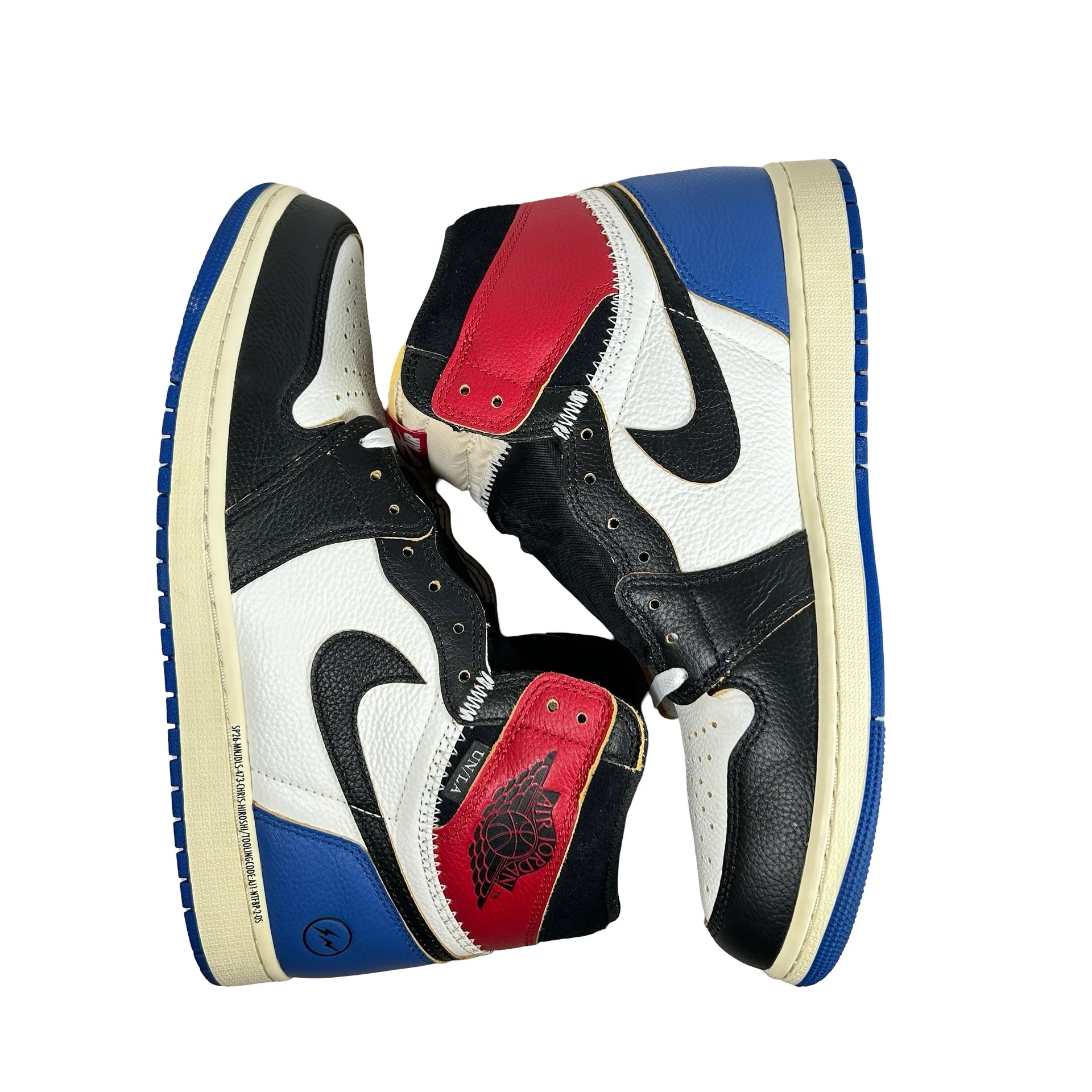 IO7847 002 Jordan 1 Retro High OG SP Fragment x Union LA Varsity Red Sport Royal [USED] - 11.5 M (Used) - Image 4