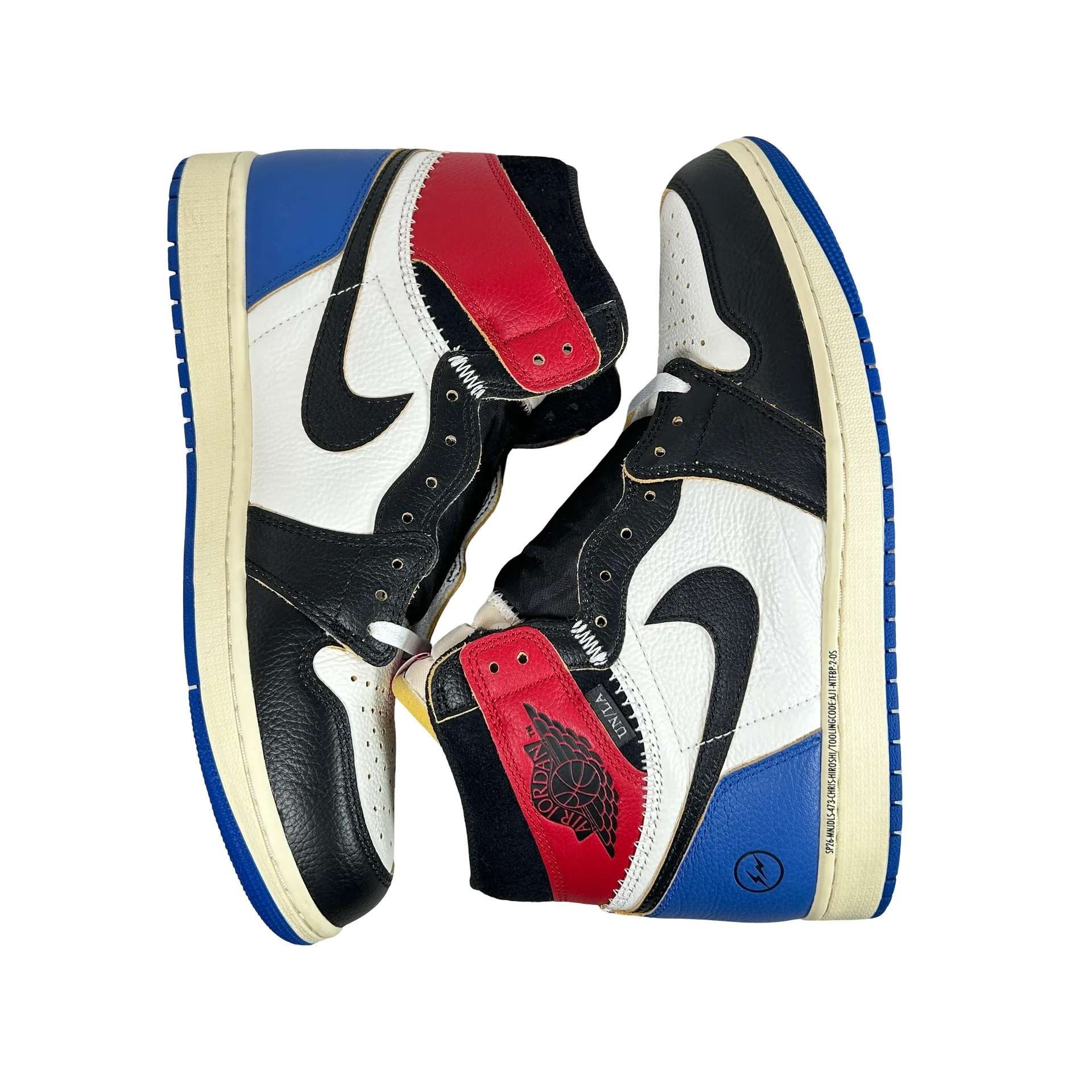 IO7847 002 Jordan 1 Retro High OG SP Fragment x Union LA Varsity Red Sport Royal [USED] - 11.5 M (Used) - Image 5