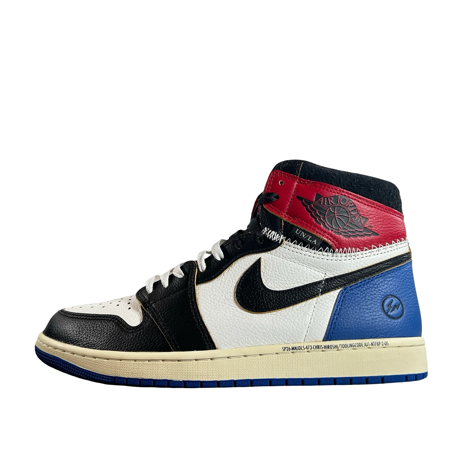 IO7847 002 Jordan 1 Retro High OG SP Fragment x Union LA Varsity Red Sport Royal [USED] - 11 M (Used5)