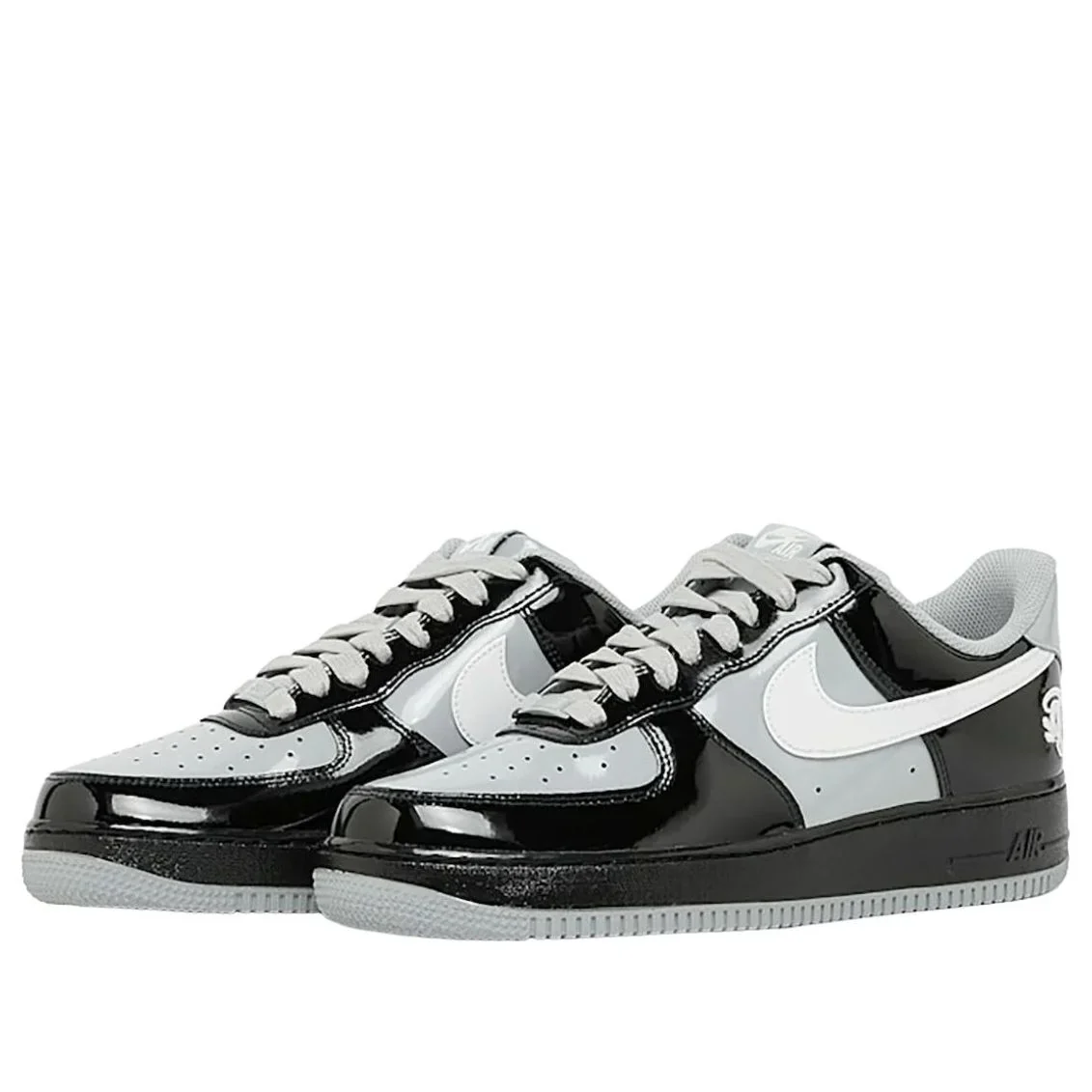 IO9974 010 Nike Air Force 1 Low Syna Central Cee Black White Smoke Grey - Image 2