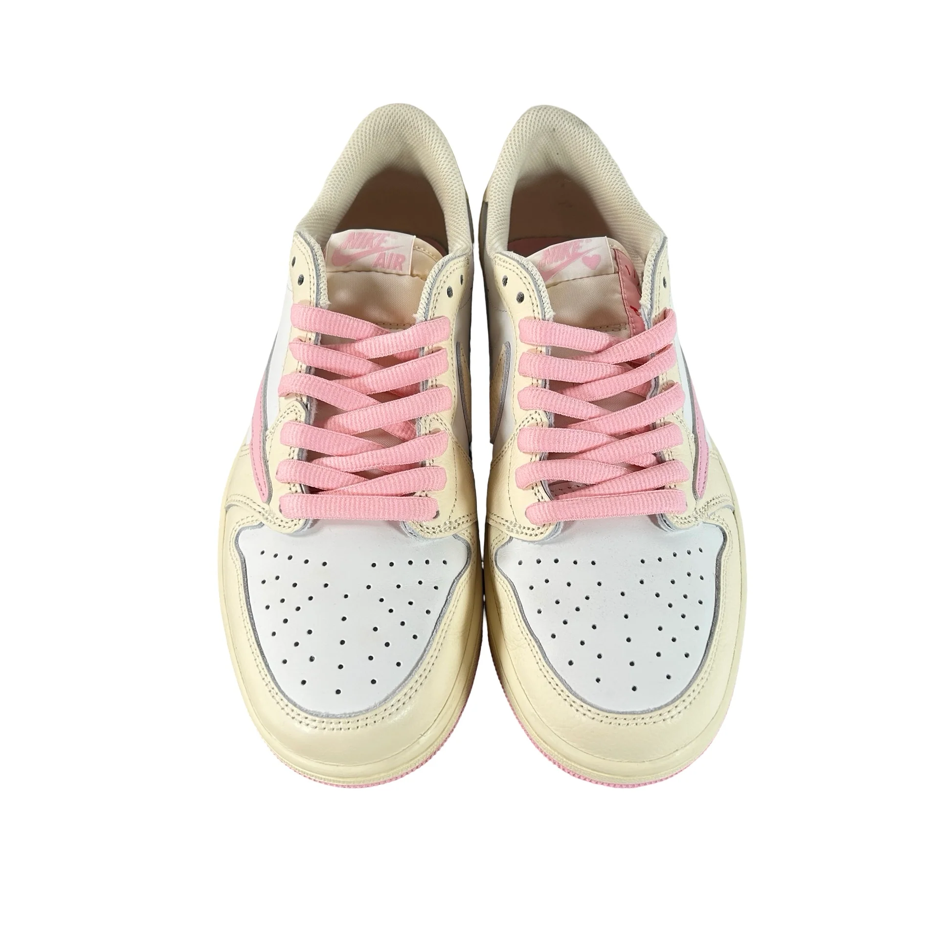 IQ7604 100 Jordan 1 Retro Low OG SP Travis Scott Shy Pink [USED] - 9 M (Used2) - Image 2
