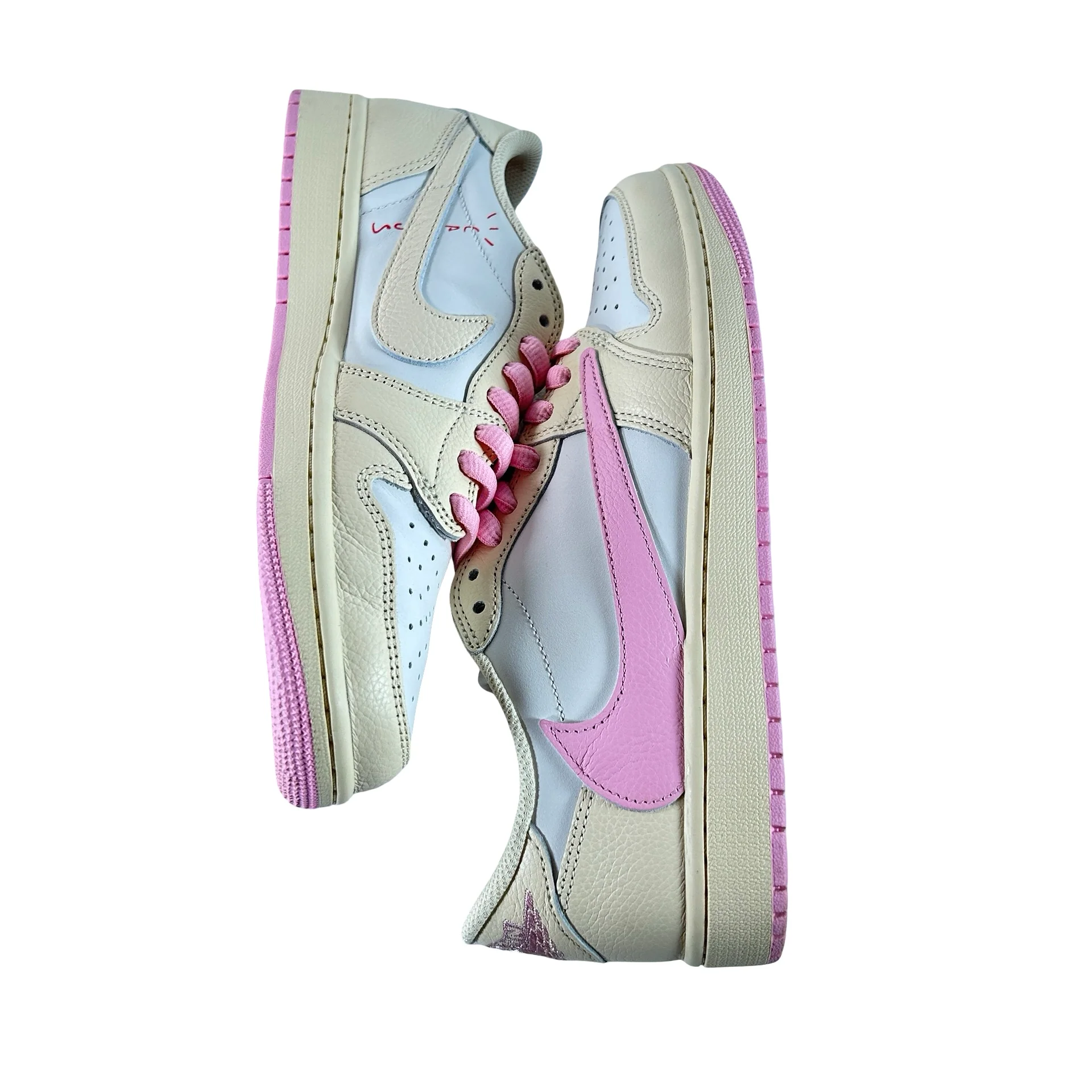 IQ7604 100 Jordan 1 Retro Low OG SP Travis Scott Shy Pink [USED] - 9 M (Used2) - Image 5