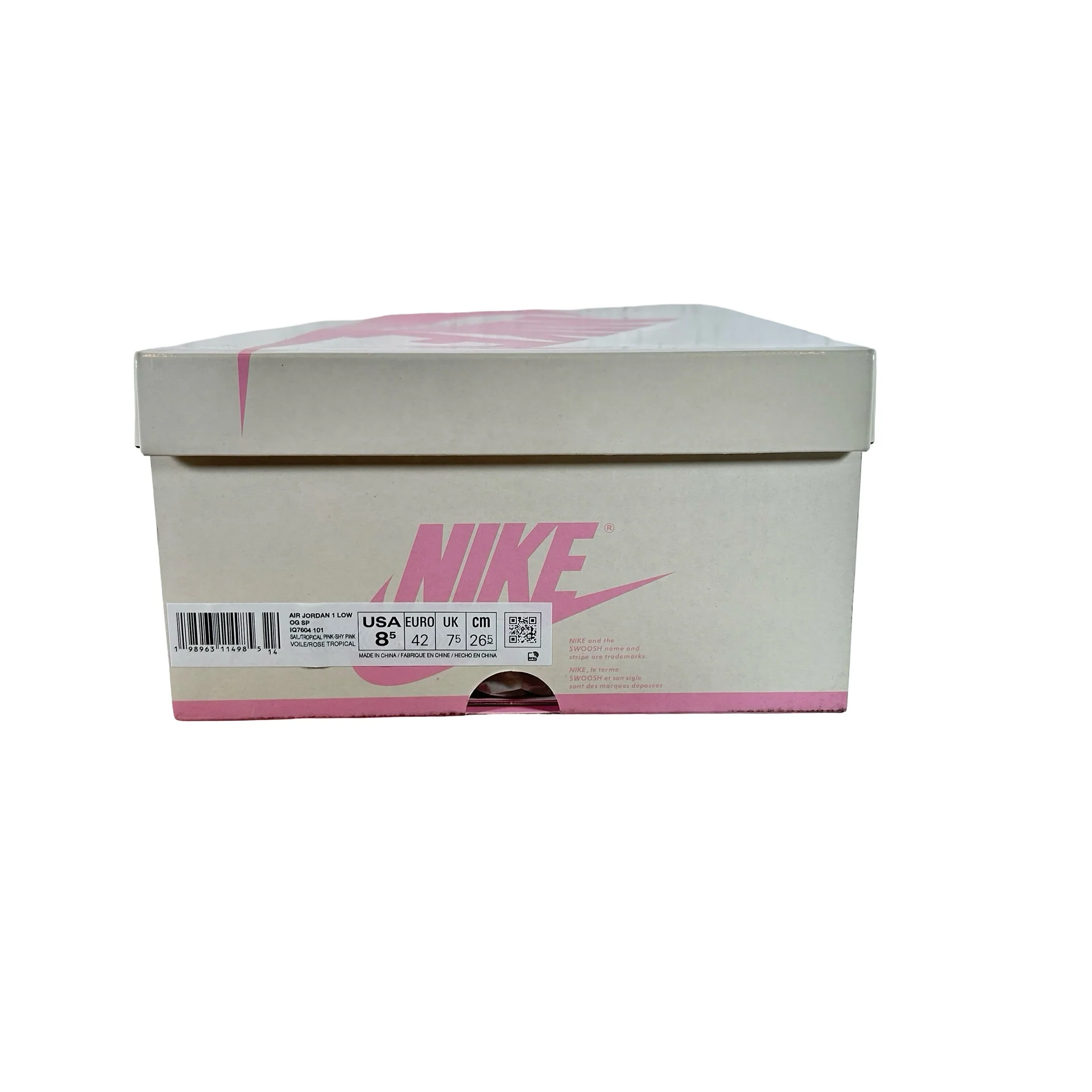 IQ7604 101 Jordan 1 Retro Low OG SP Travis Scott Sail Tropical Pink [USED] - 8.5 M (Used) - Image 7