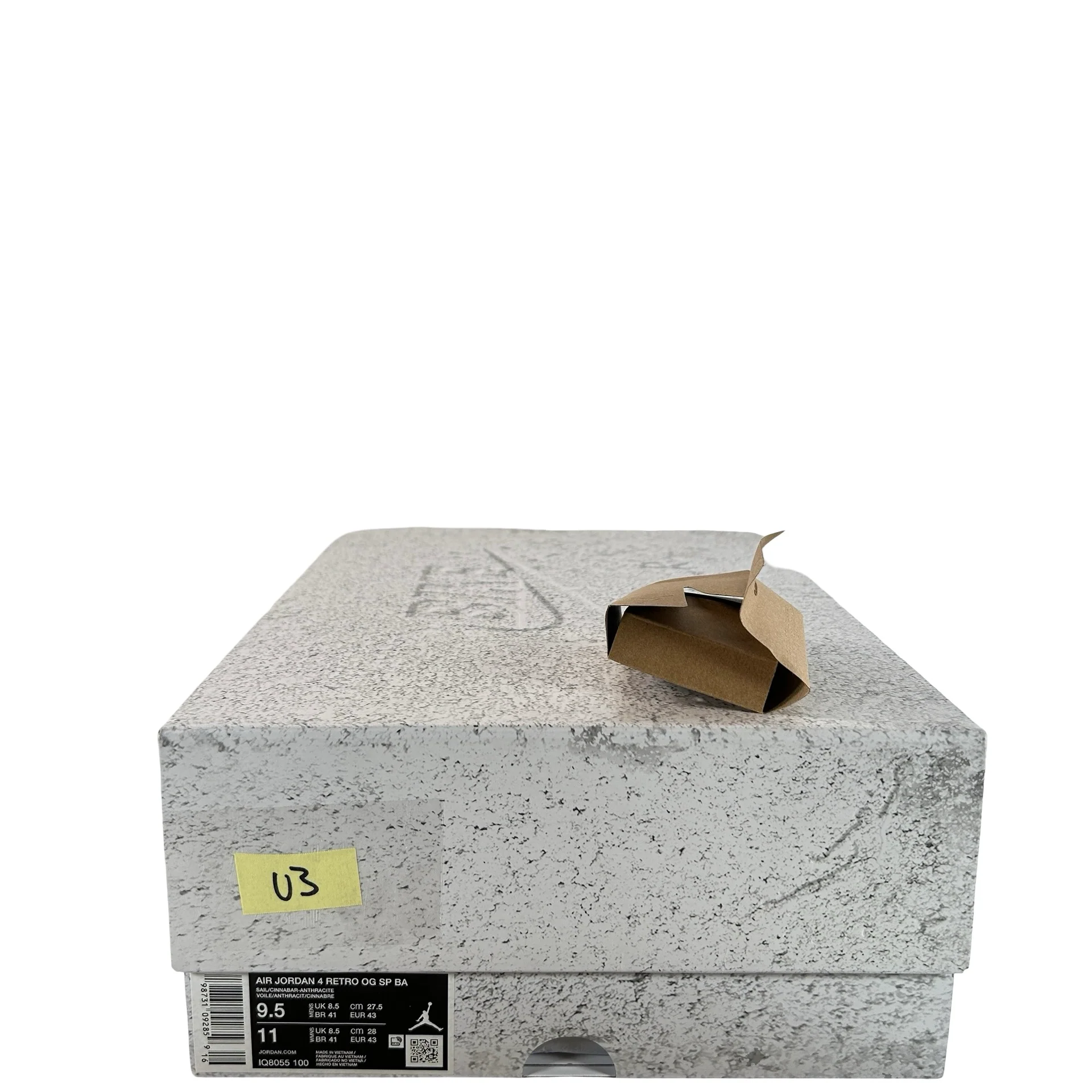 IQ8055 100 Air Jordan 4 Retro OG Nigel Sylvester Brick After Brick [USED] - 9.5 M (Used3) - Image 7