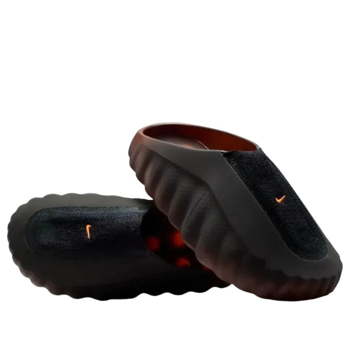 IR2175 200 Nike Mind 001 Flyknit Slide Bronze Eclipse Total Orange - Image 2