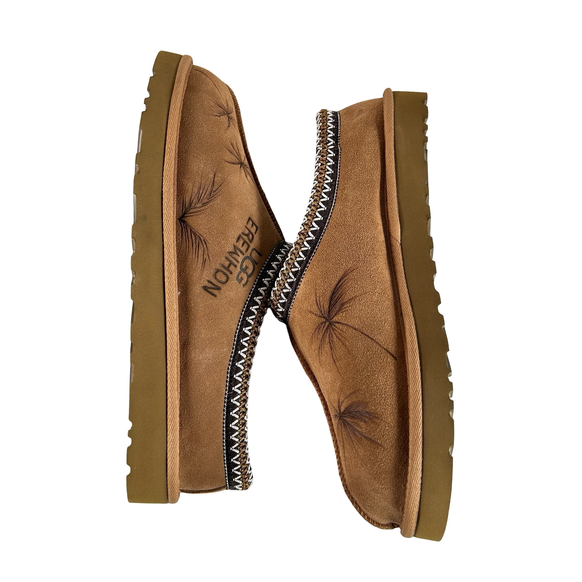 JonBoy x UGG Tasman Slipper Chestnut Erewhon Palm Trees - Image 4