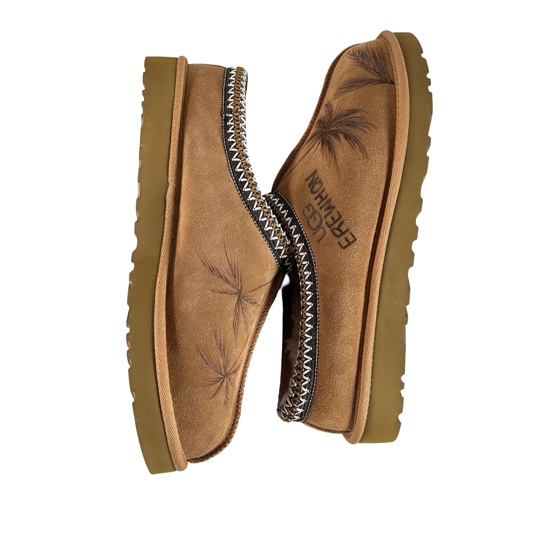 JonBoy x UGG Tasman Slipper Chestnut Erewhon Palm Trees - Image 5
