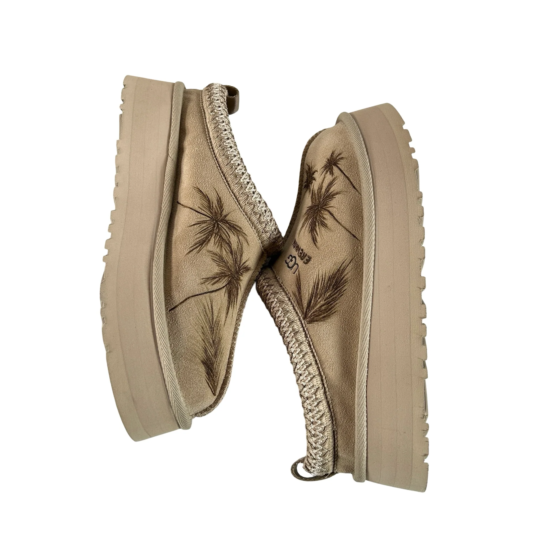 JonBoy x UGG Tazz Slipper Mustard Seed Erewhon Palm Trees (Women's) [CONDITIONAL] - 8 W (Replace Box) - Image 5