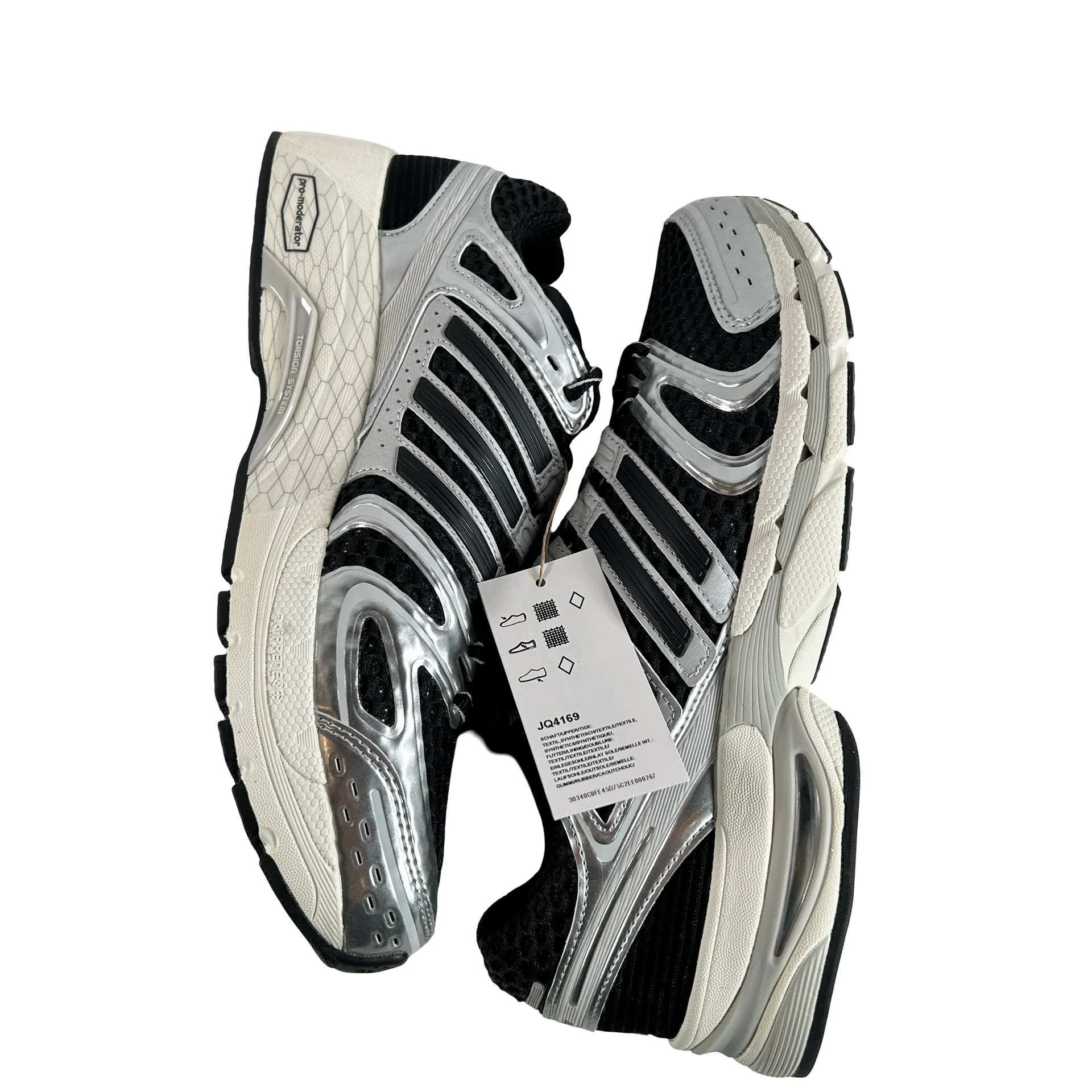 JQ4169 adidas Adistar Control 5 Black Silver Metallic - Image 5