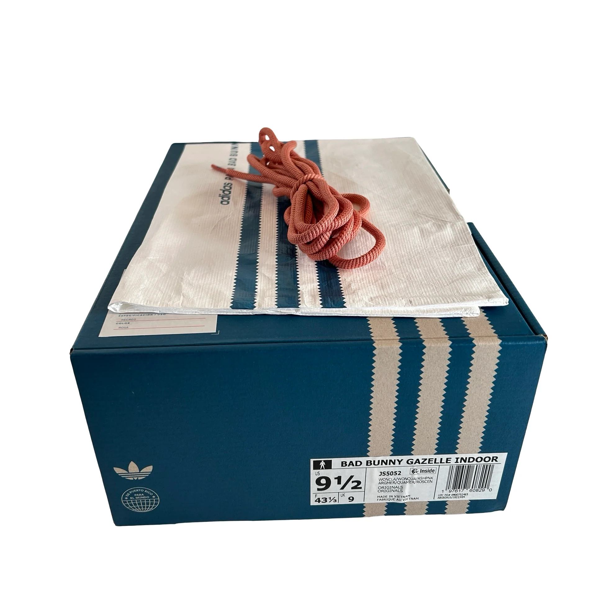 JS5052 adidas Gazelle Indoor Bad Bunny Cabo Rojo [USED] - 9.5 M (Used) - Image 7