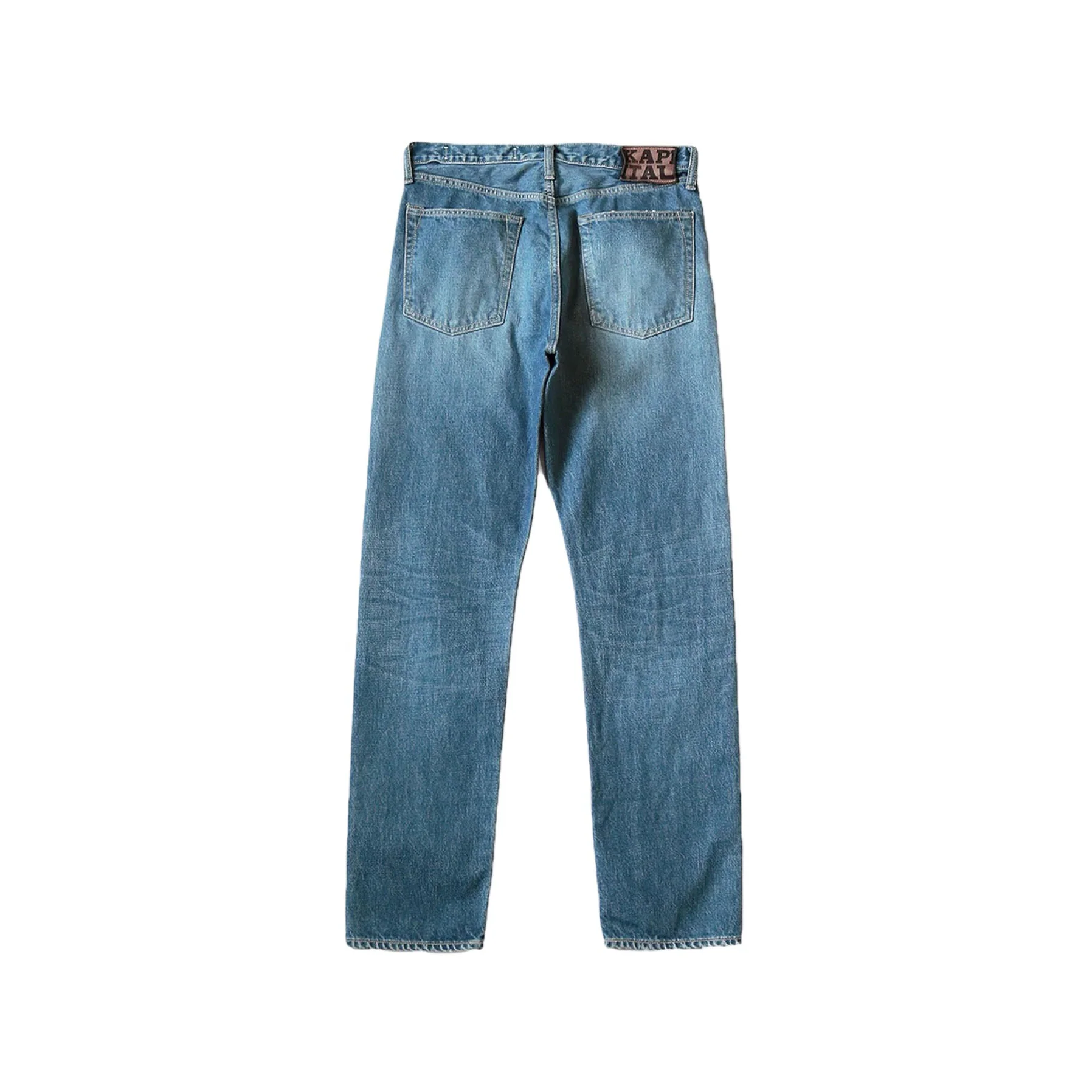 Kapital 14oz Denim TH Straight Midtone - Image 2