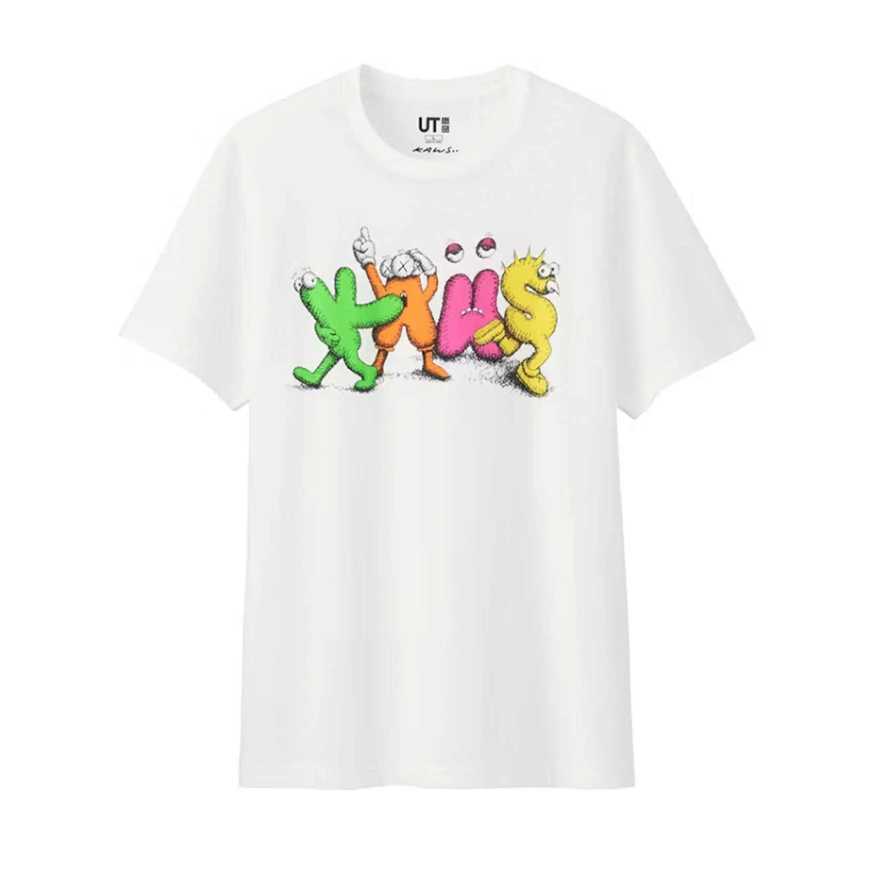 KAWS x Uniqlo Logo Tee White