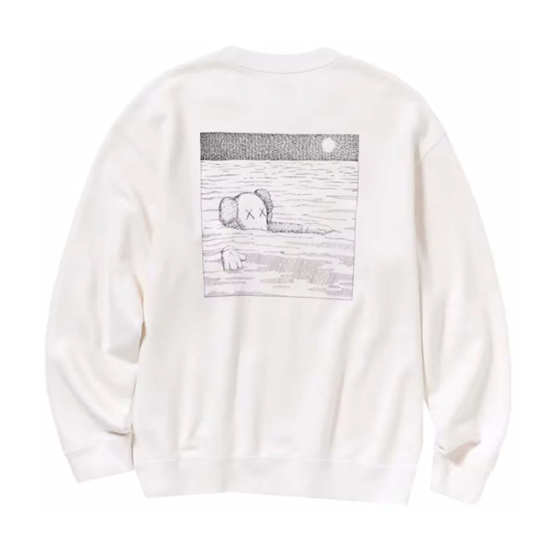 KAWS x Uniqlo Longsleeve Sweatshirt (US Sizing) Off White