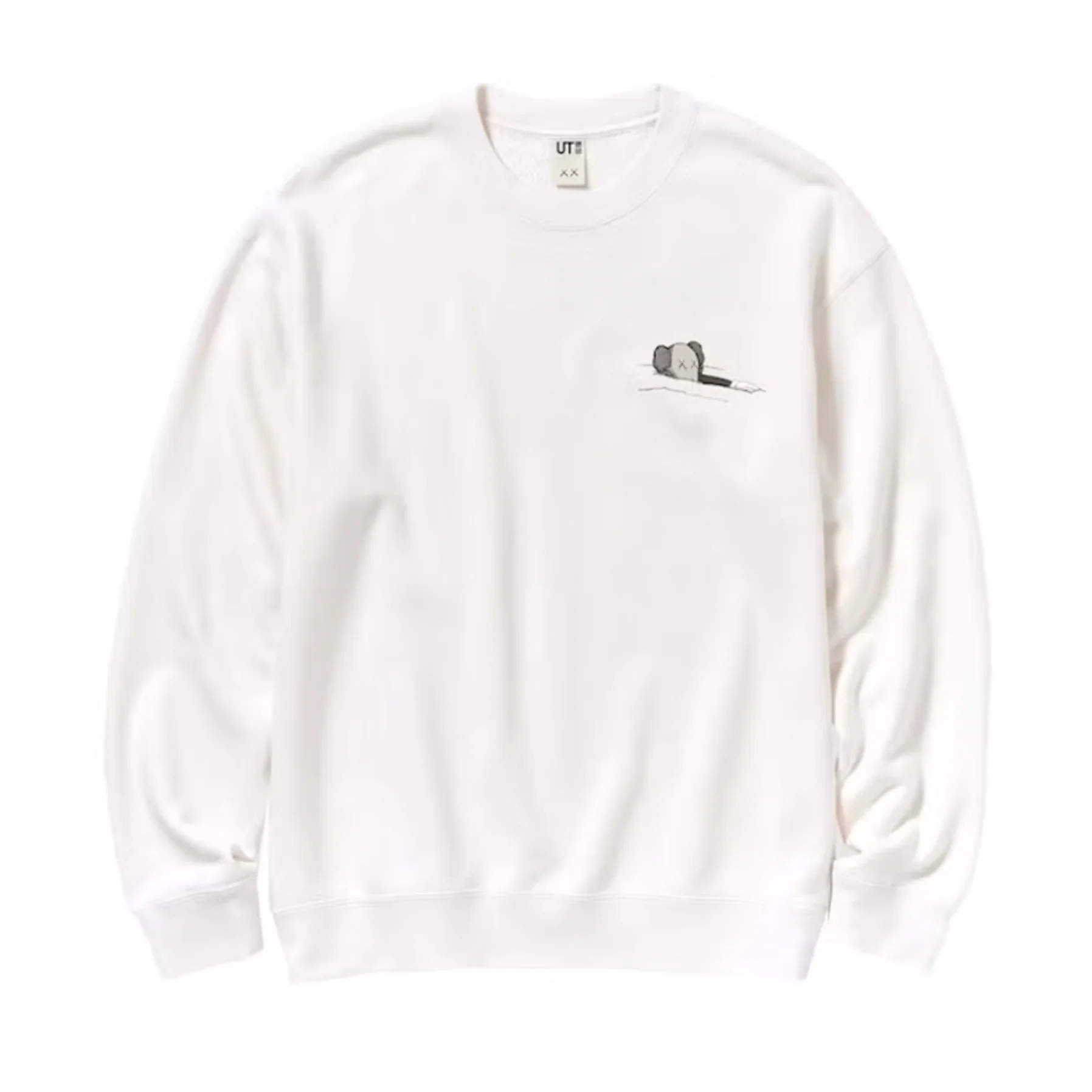 KAWS x Uniqlo Longsleeve Sweatshirt (US Sizing) Off White - Image 2