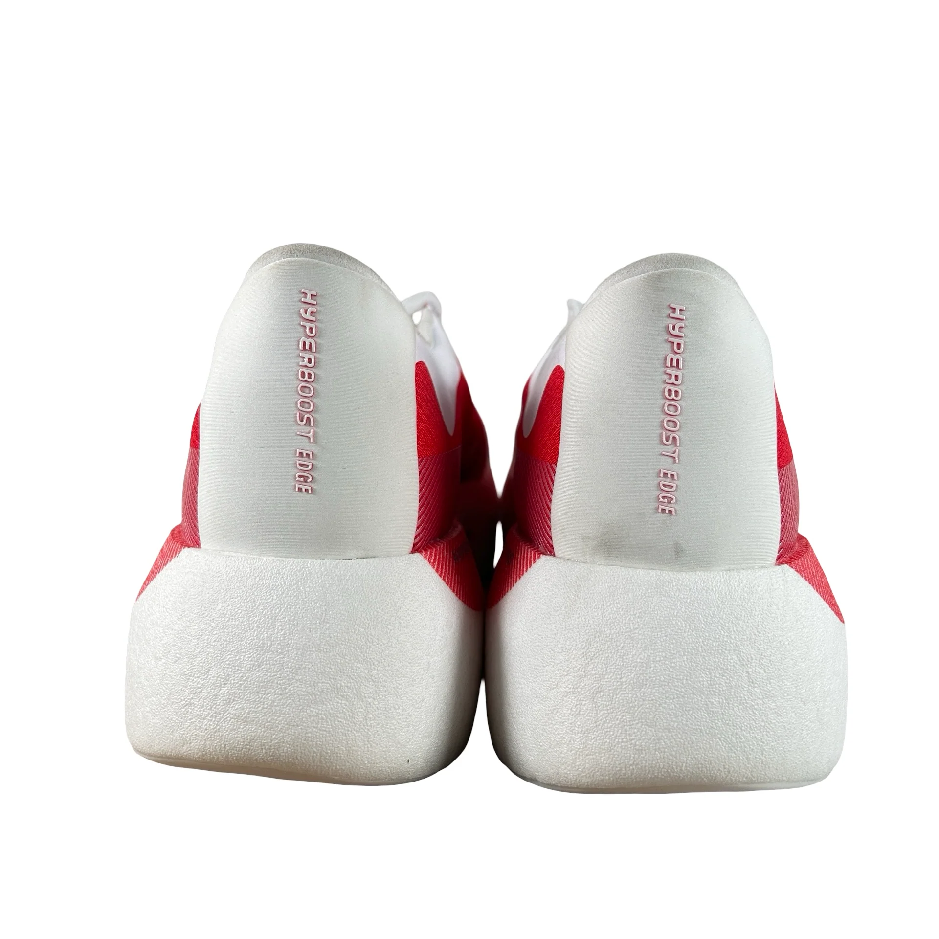 KI1913 adidas Hyper Boost Edge White Pure Ruby - 14 M (No Box) (Markings on Outsole) - Image 3