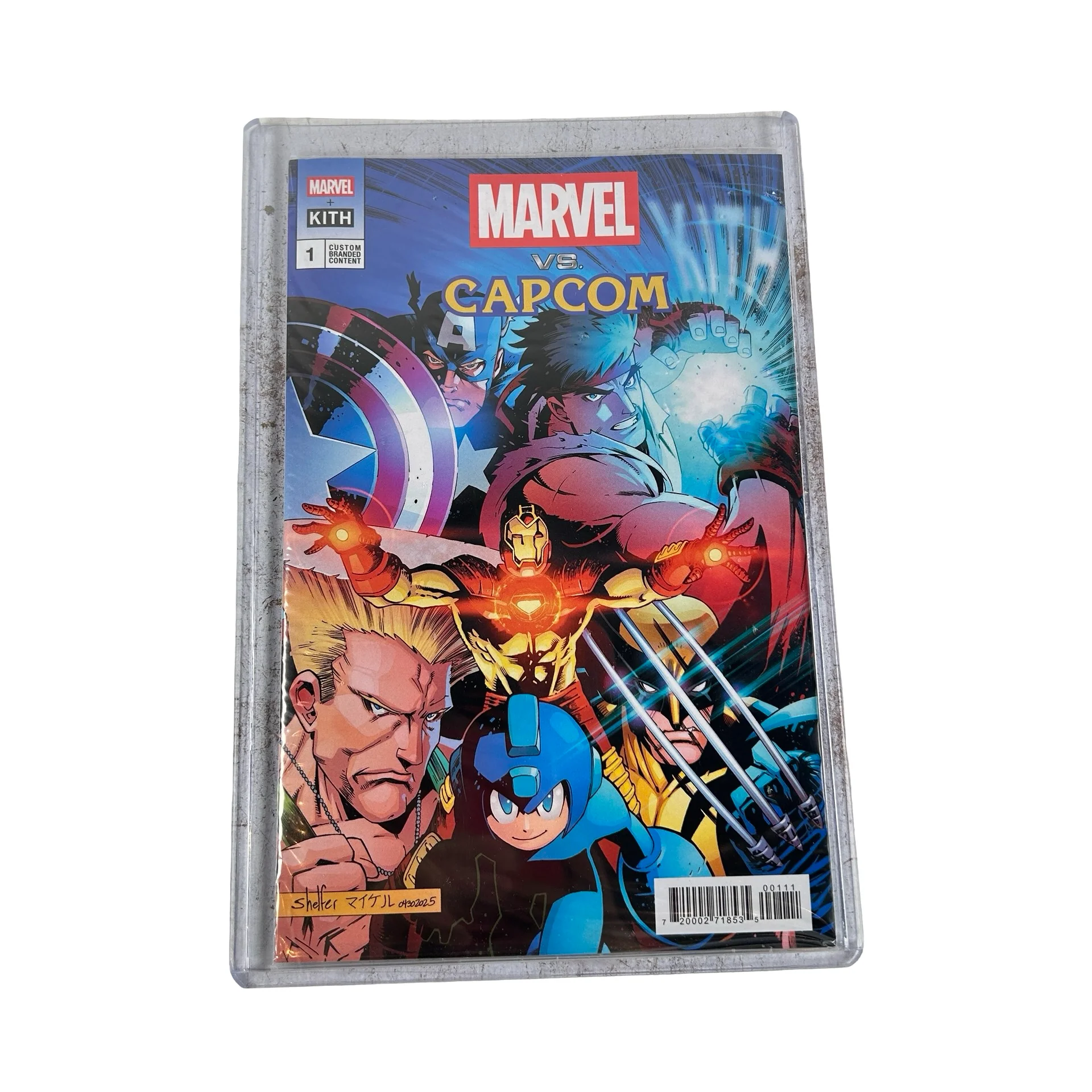 MVC012398 Kith Marvel vs. Capcom ASICS Gel-Nimbus 10.1 Iron Man Mega Man (Comic Included) - Image 12