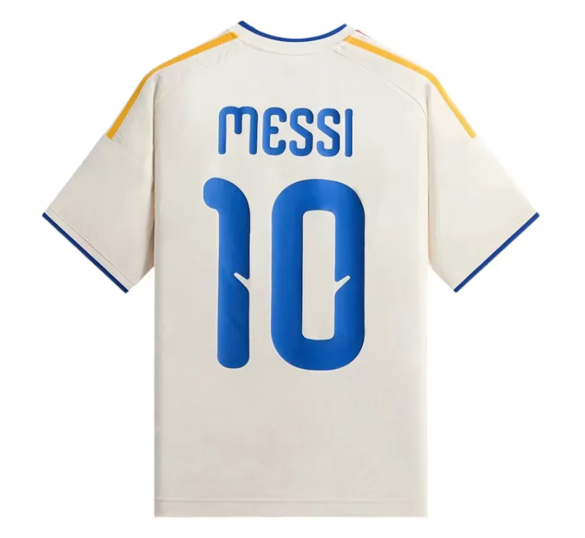 Kith x adidas Messi Football Jersey Chalk White - Image 2