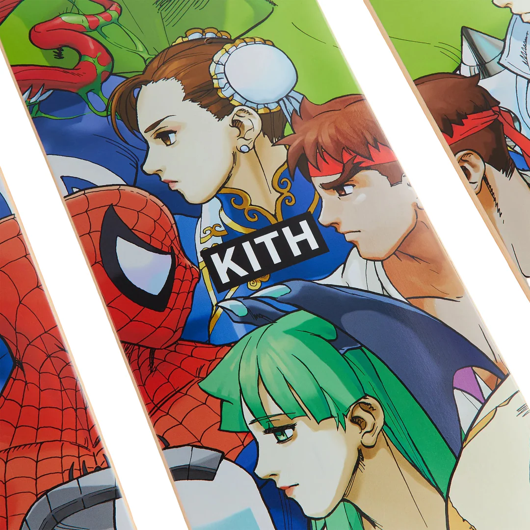Kith x Marvel vs. Capcom Triptych Set of 3 Skateboard Deck - Image 3