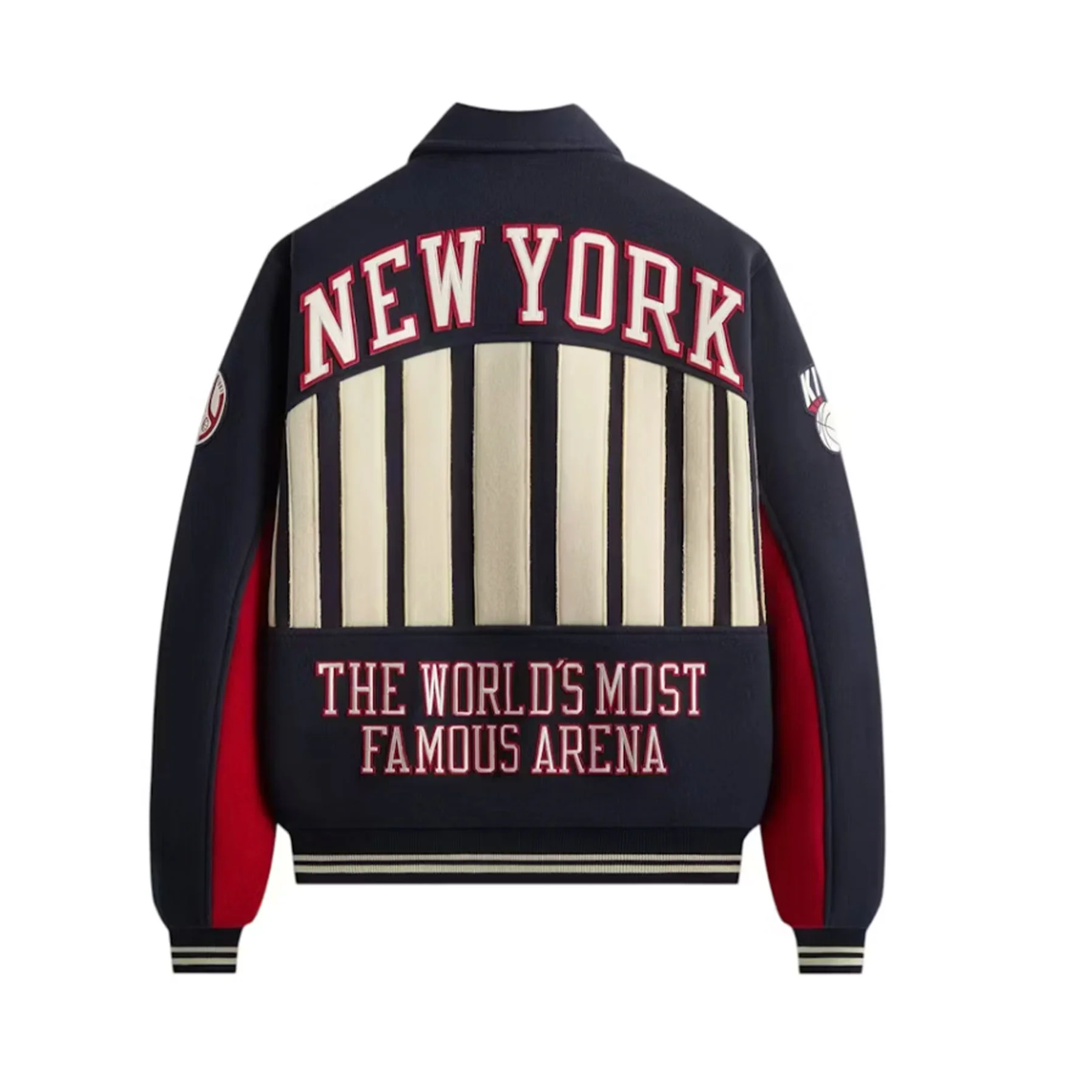 Kith x New York Knicks Madison Square Garden Wool Varsity Jacket Nocturnal [USED] - L (Used) - Image 2
