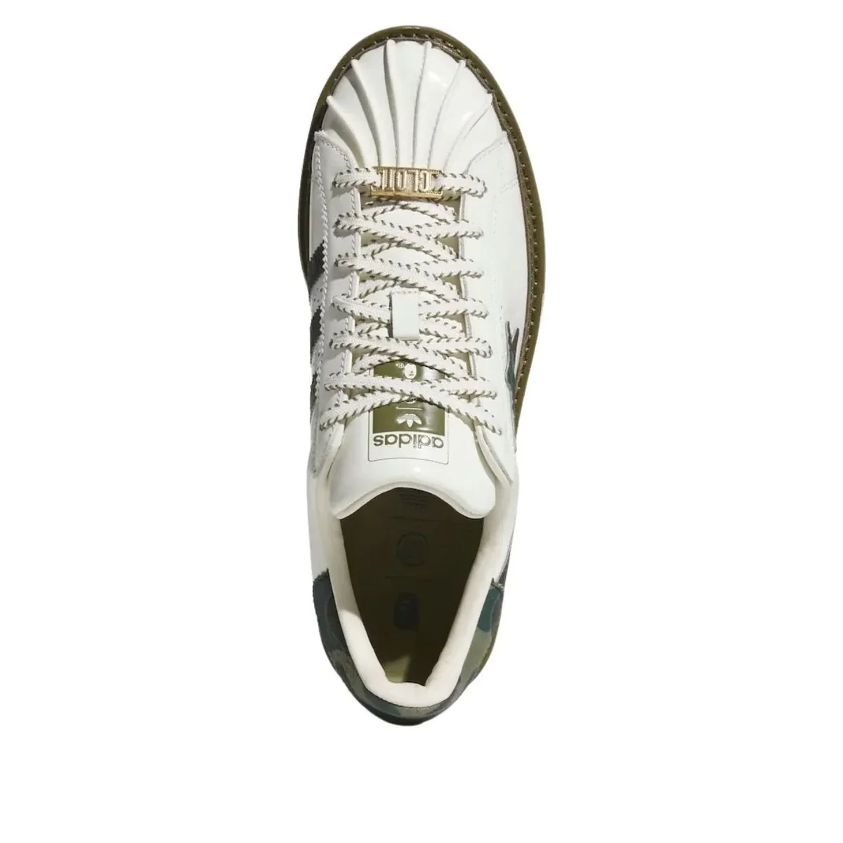KJ1473 adidas Superstar CLOT by Edison Chen x Bape Off White [NO BOX] - Image 4