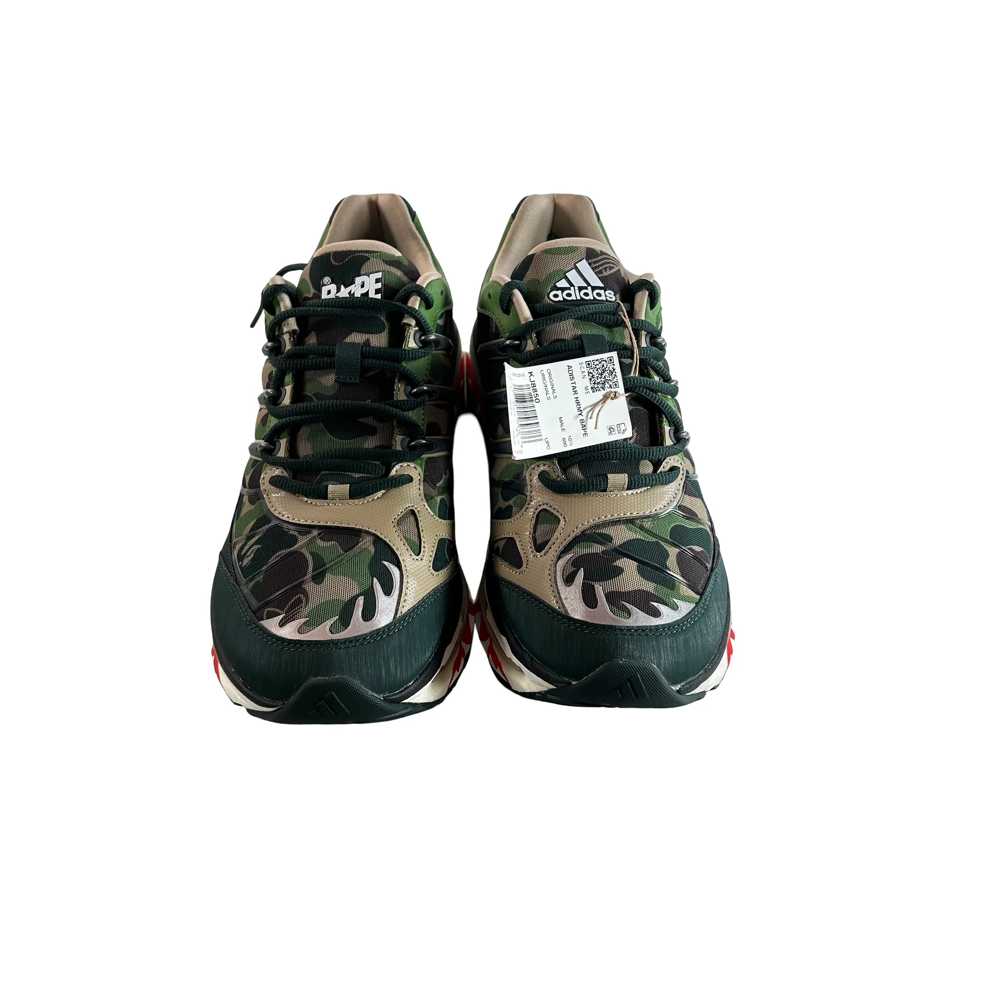 KJ8850 adidas Adistar HRMY BAPE Green Camo [USED] - 11 M (Used) - Image 2