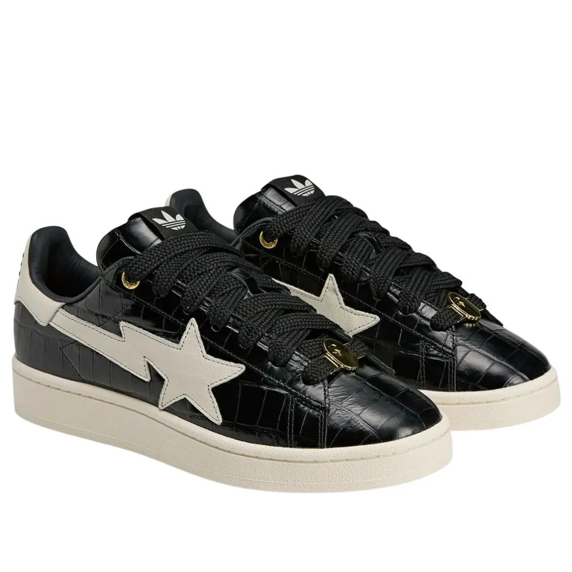 KJ8851 adidas Campus 00s Bape World Cup Pack Black White - Image 3