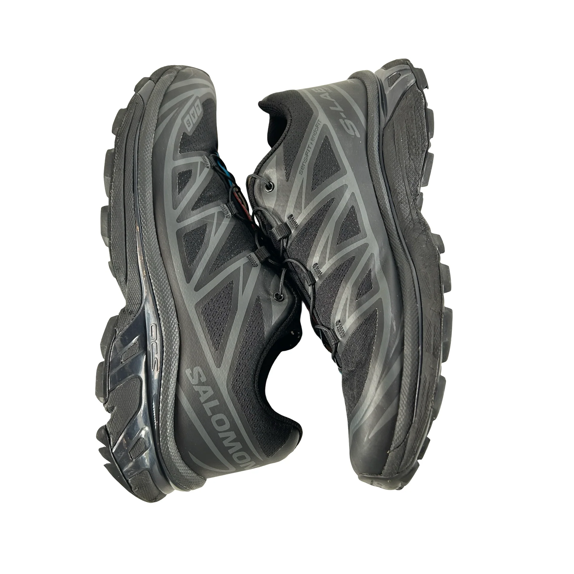 L41086600 Salomon XT-6 Triple Black [USED] - 9 M (Used) (No Box) - Image 4
