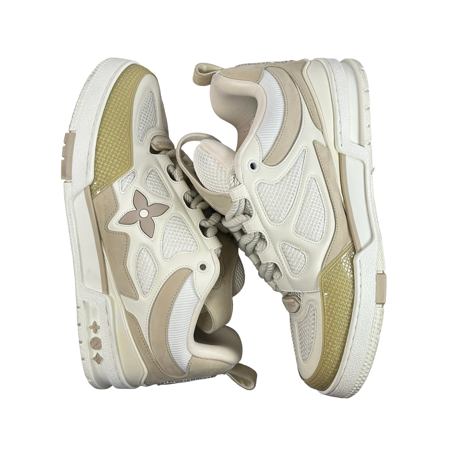 Louis Vuitton LV Skate Sneaker Beige White [USED] - LV 8 (US 9.5) (Used2) - Image 4