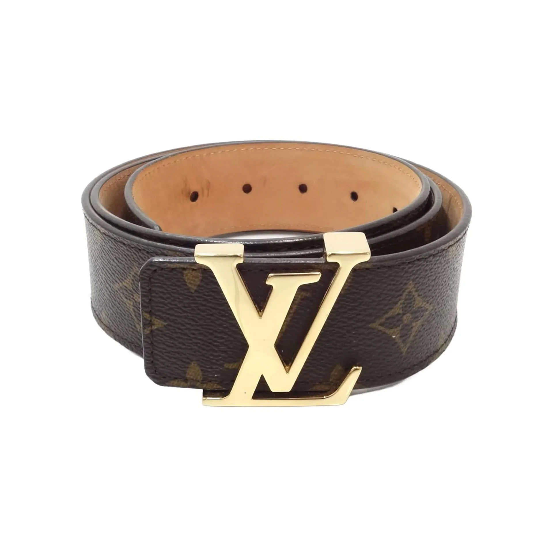 Louis Vuitton Monogram Belt M9608 Brown [USED] - 34 (Used)