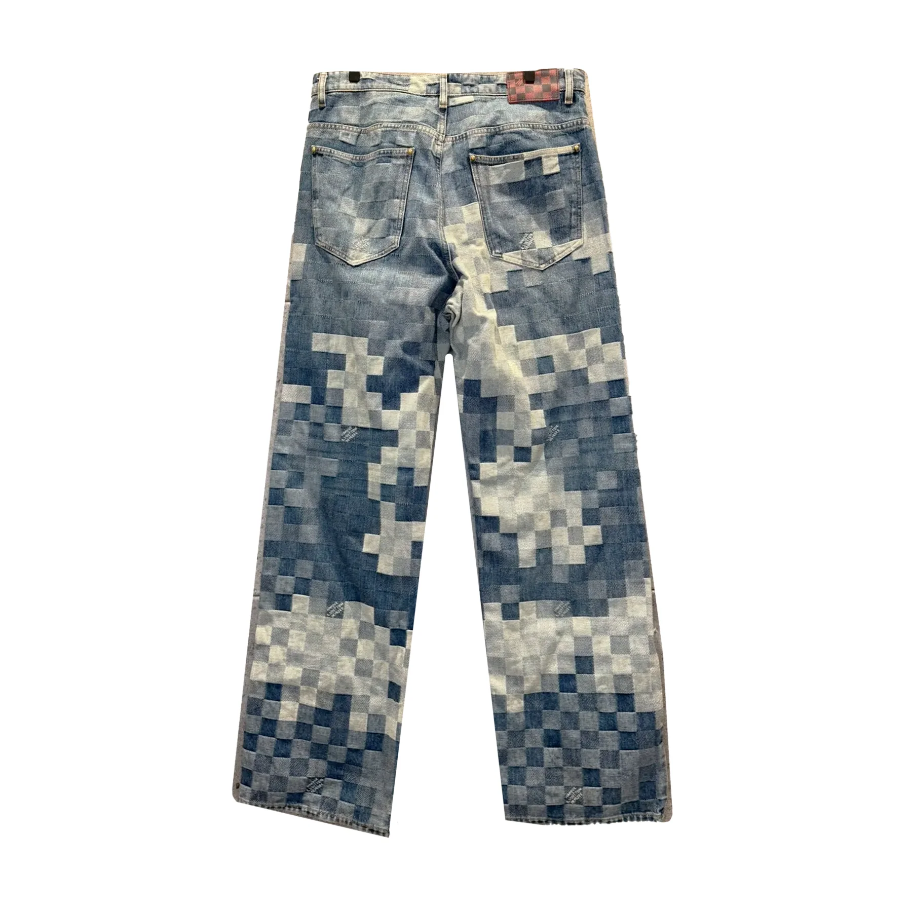 Louis Vuitton Pharrell Damier Pixel Skate Denim Jeans  [USED] - 38 (Used) - Image 2