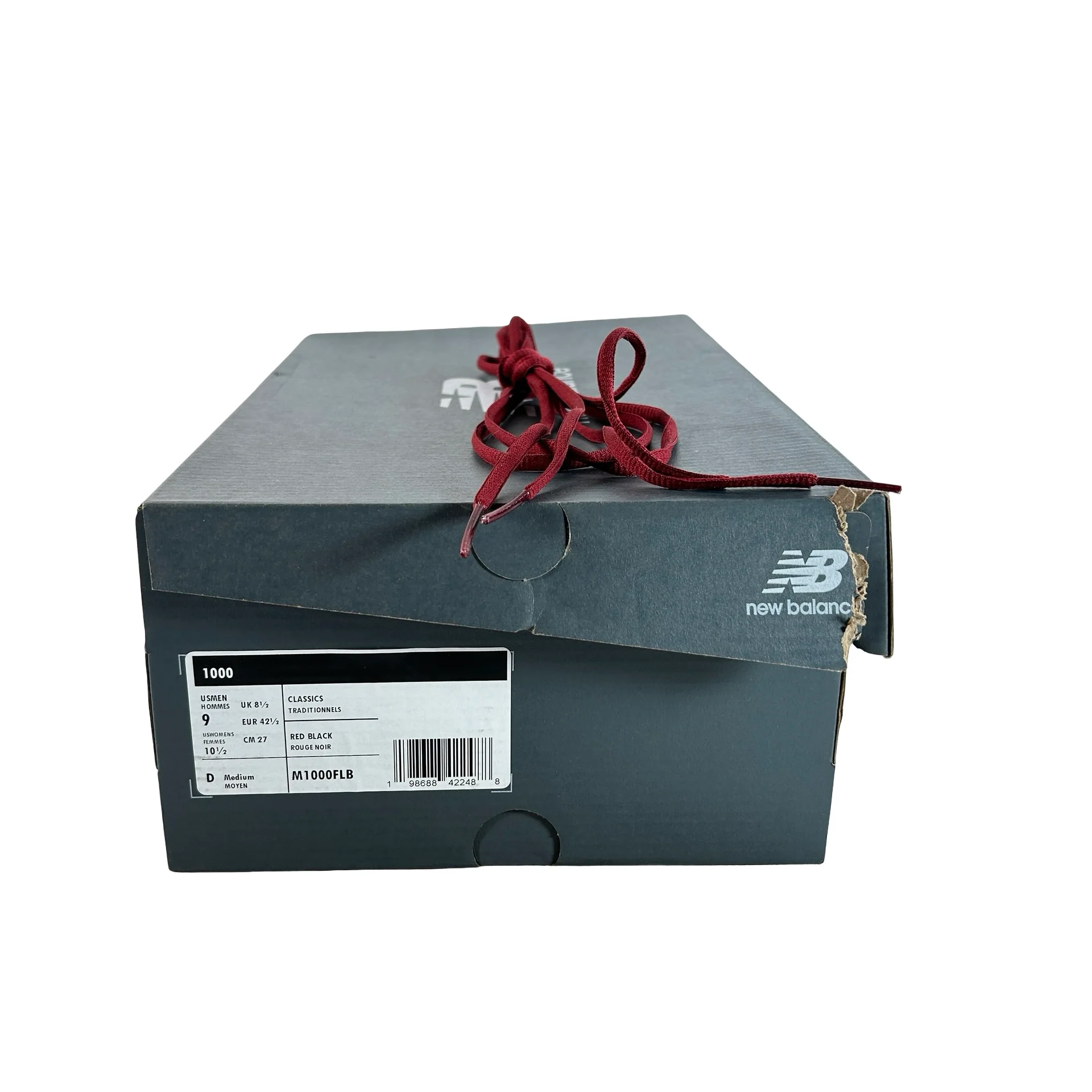 M1000FLB New Balance 1000 Black Burgundy [USED] - 9 M (Used) - Image 7