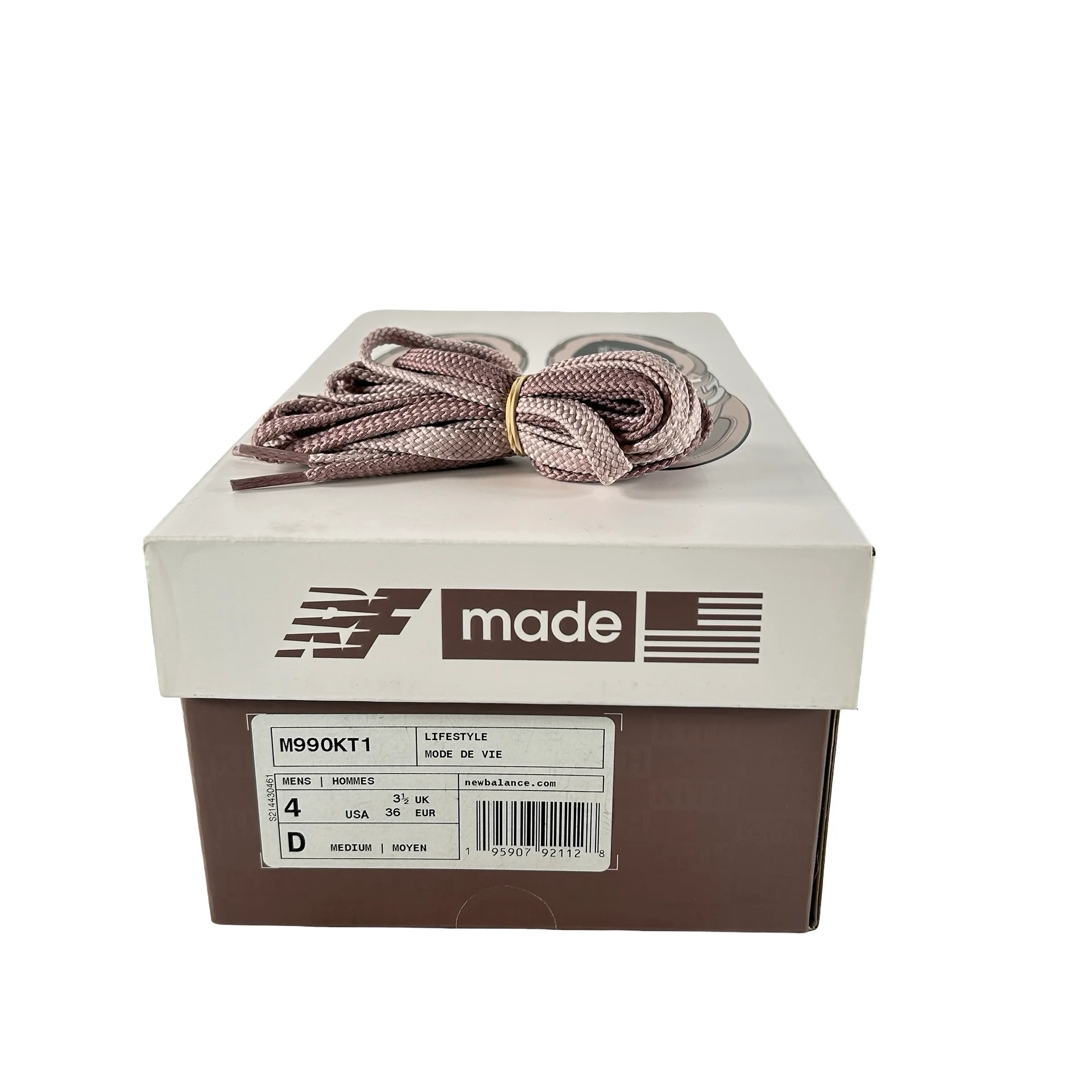M990KT1 New Balance 990v1 Kith Dusty Rose (Without Socks) [USED] - 4 M (Used) - Image 7