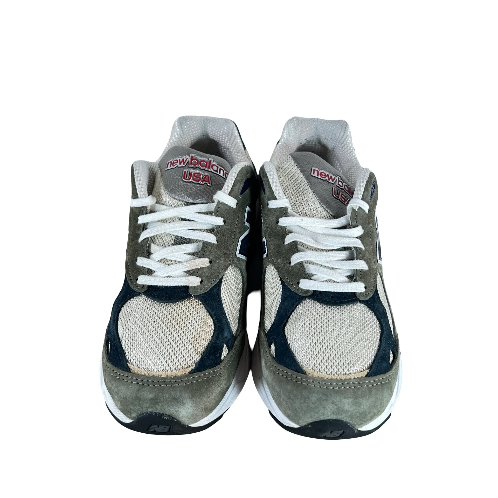 M990T03 New Balance 990v3 MiUSA Grey Blue Olive [USED] - 7 M (Used) - Image 2