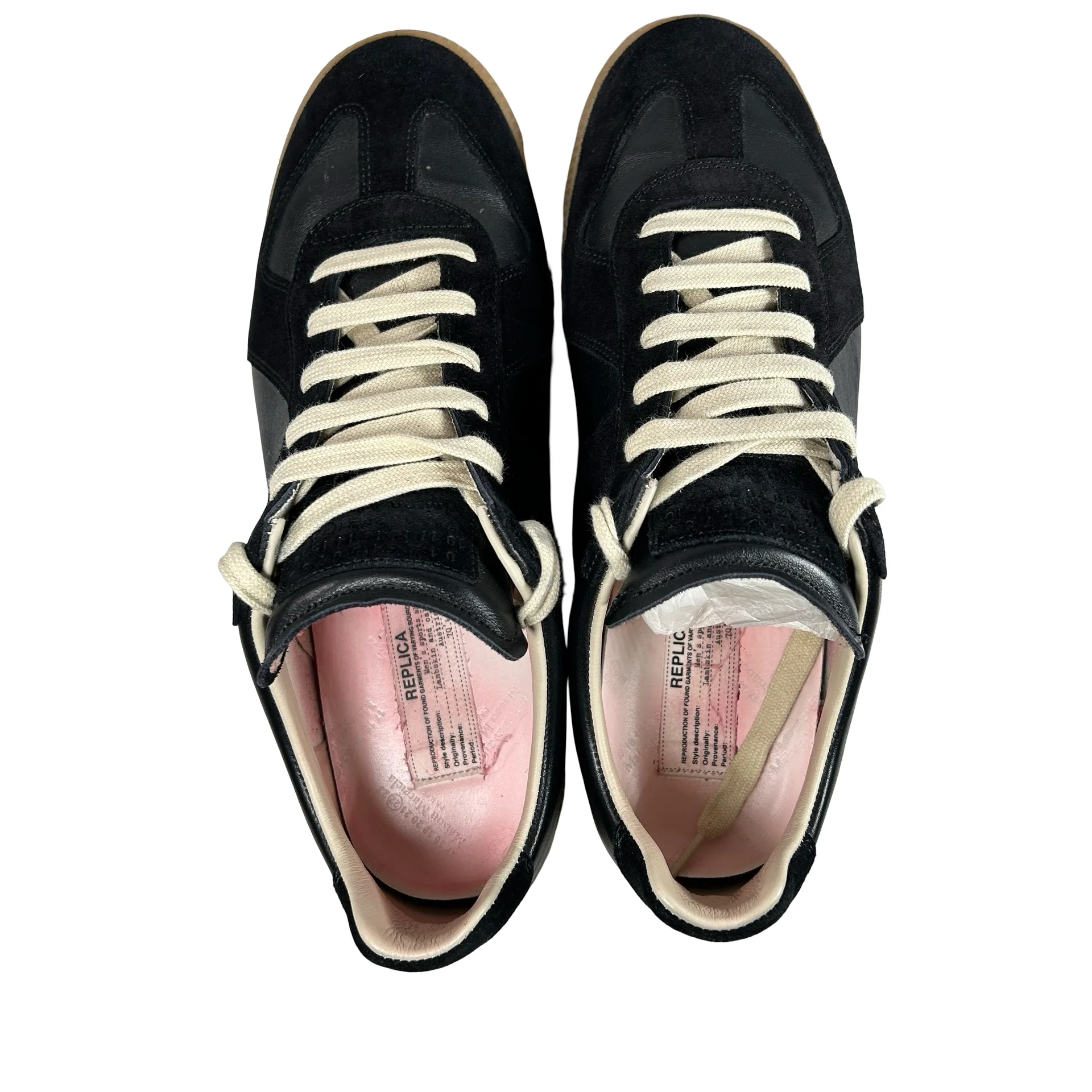 Maison Margiela Men's Replica Leather Low-Top Black [USED] - 42 EU (Used) - Image 7